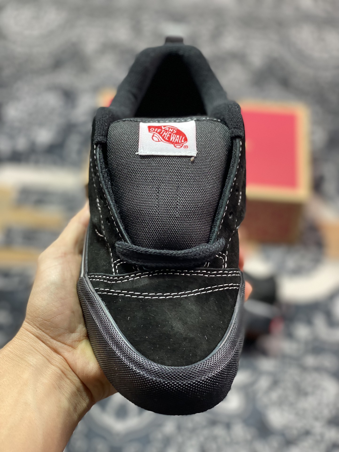 Vans Knu Skool 黑色 万斯低帮复古休闲硫化面包鞋 VN000CRPBMA