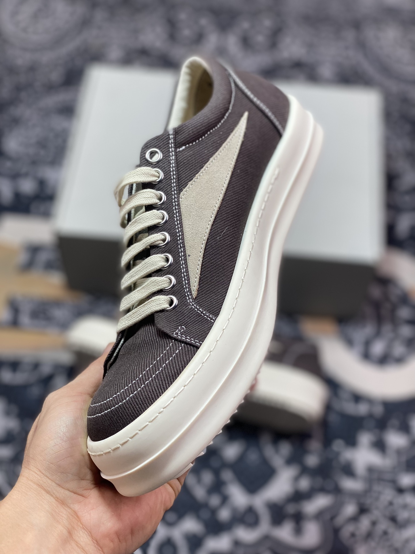 原装级别Rickowens 牛仔布 黑白色