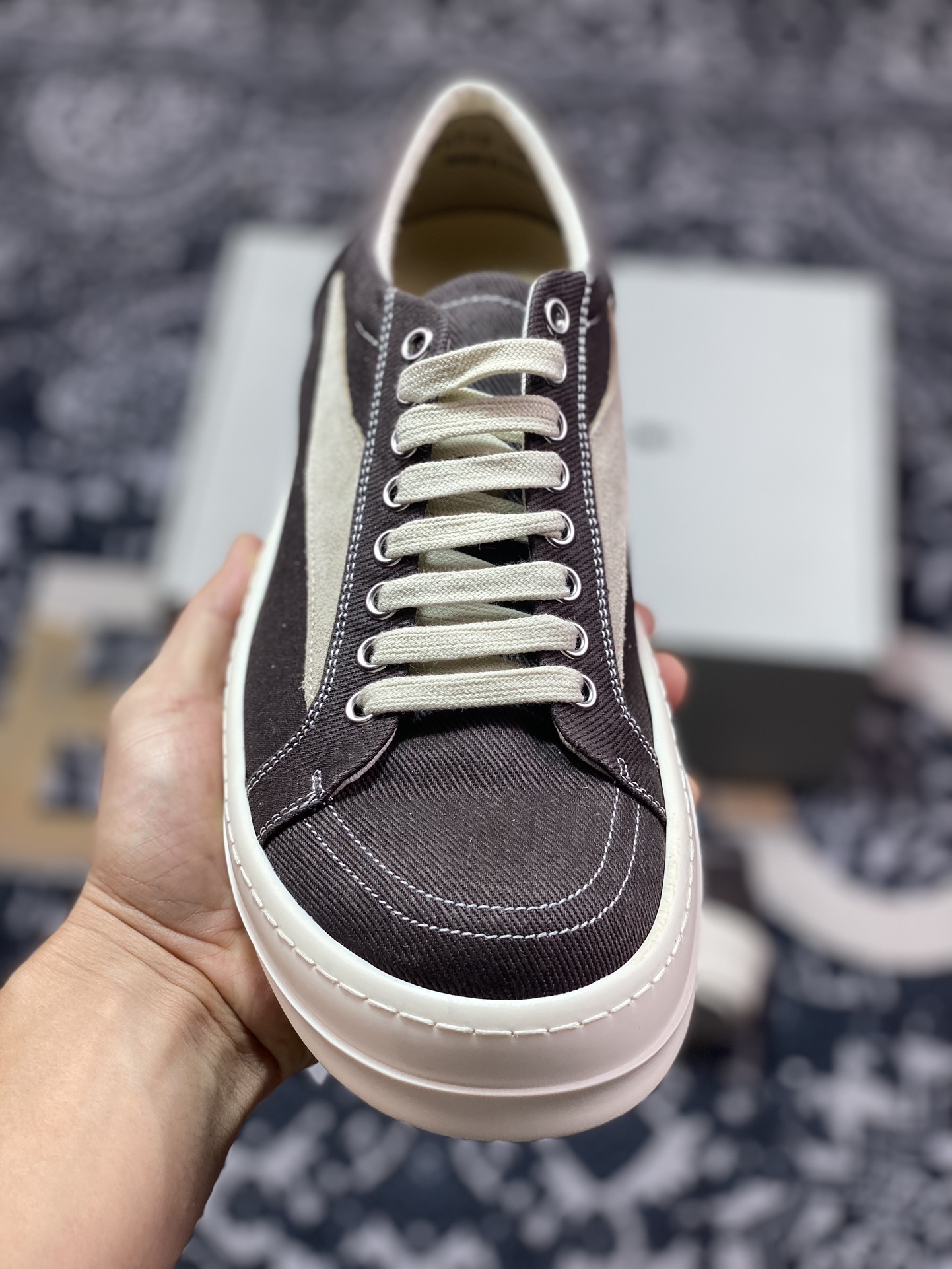 原装级别Rickowens 牛仔布 黑白色