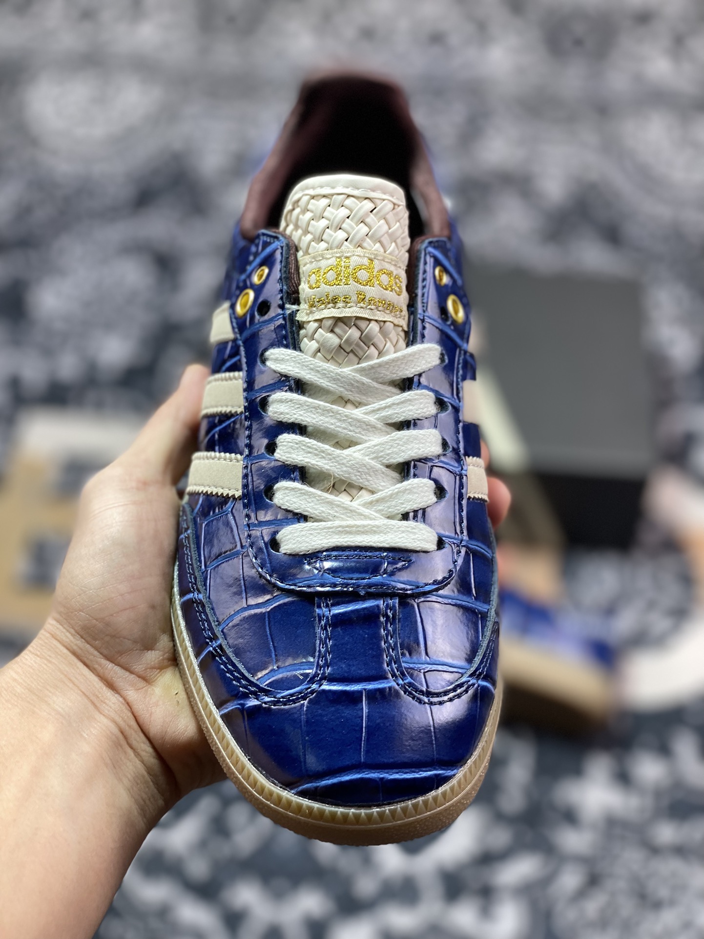 adidas originals Samba OG x WALES BONNER 蓝白   JH9825