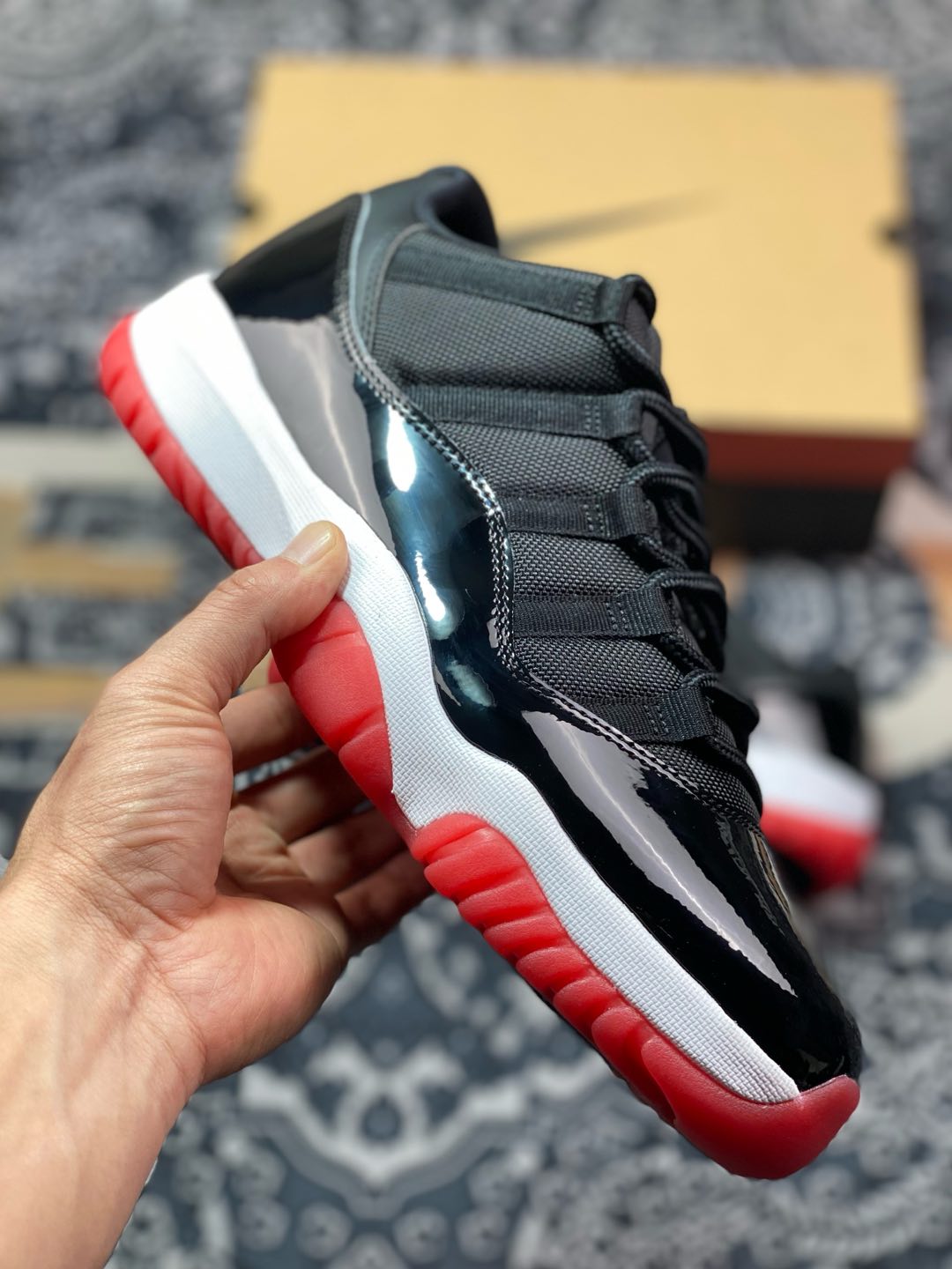 优选 原装级别#2025版莞产11代低帮出货Air Jordan 11 Low “Bred” aj11黑红低帮 aj11黑红low  FV5104-006