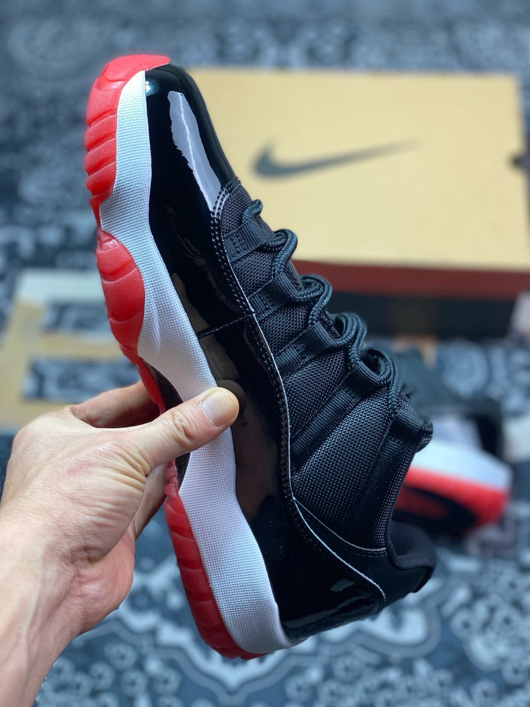 优选 原装级别#2025版莞产11代低帮出货Air Jordan 11 Low “Bred” aj11黑红低帮 aj11黑红low  FV5104-006