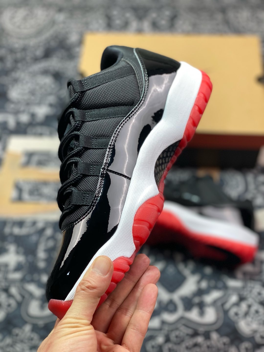 优选 原装级别#2025版莞产11代低帮出货Air Jordan 11 Low “Bred” aj11黑红低帮 aj11黑红low  FV5104-006