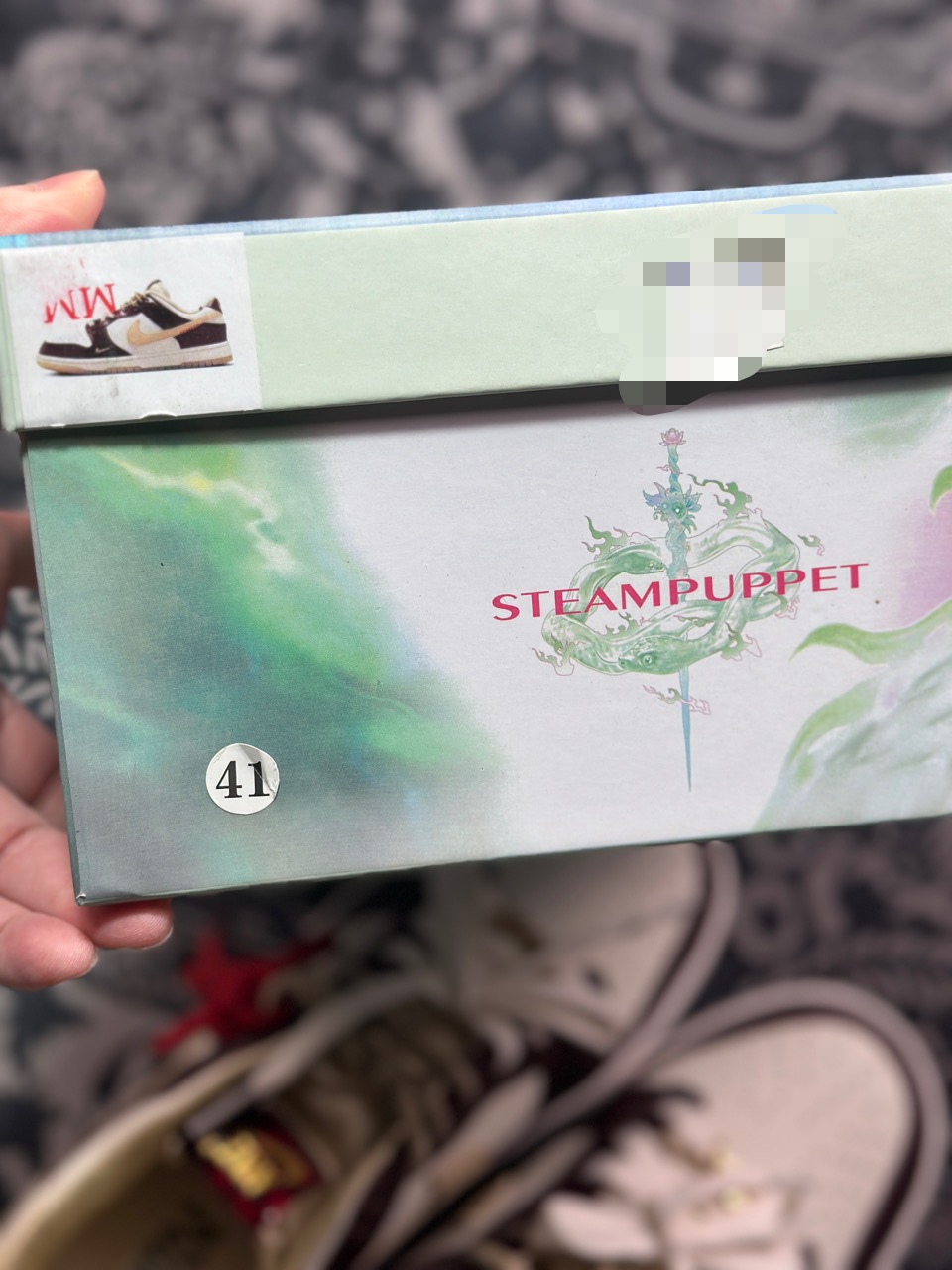 B2260  北面/The North Face x Nike SB Dunk Low”Year of the Snake”扣篮板鞋“深棕奶白金北面蛇年蛇纹钩子” CH8311-234