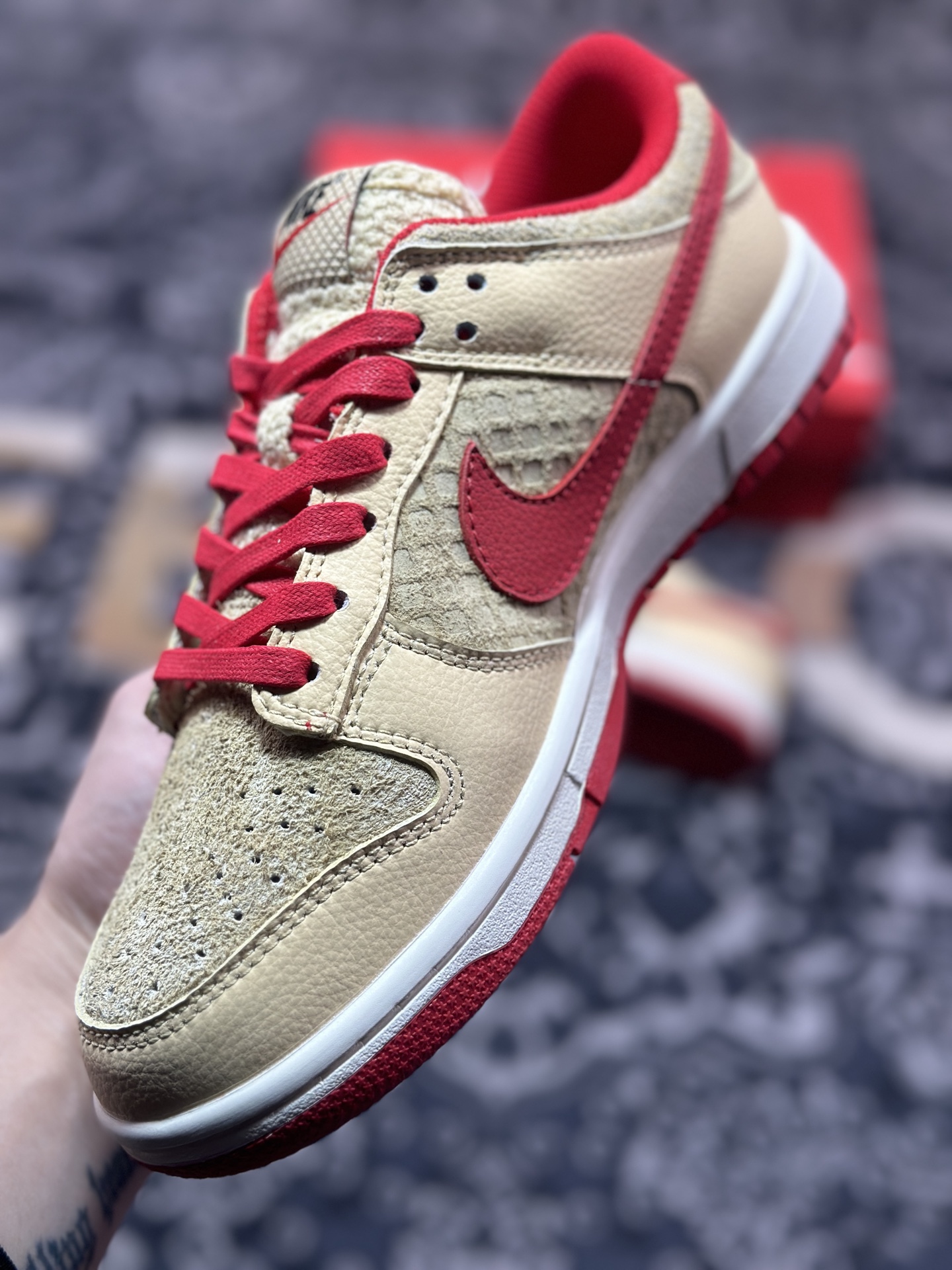 A8200  NIKE DUNK LOW RETRO 扣篮系列低帮休闲运动滑板板鞋 棕红色  HJ9100-294