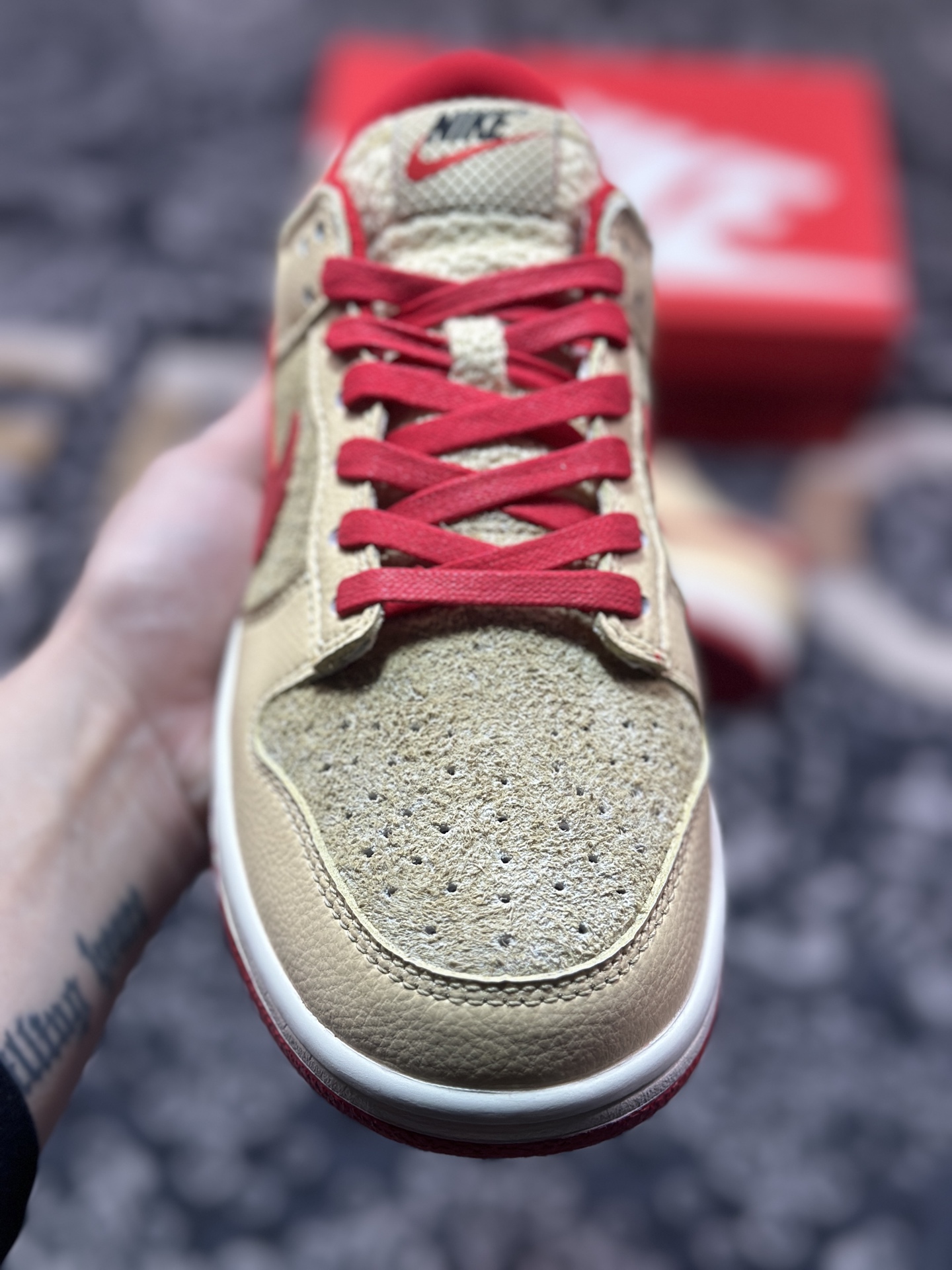A8200  NIKE DUNK LOW RETRO 扣篮系列低帮休闲运动滑板板鞋 棕红色  HJ9100-294