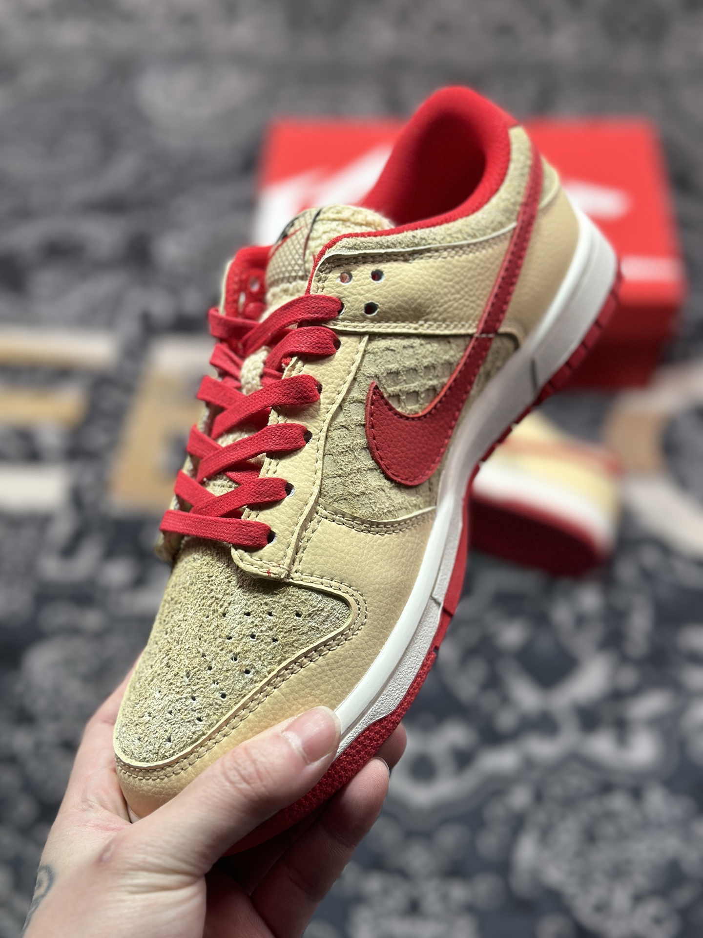 A8200  NIKE DUNK LOW RETRO 扣篮系列低帮休闲运动滑板板鞋 棕红色  HJ9100-294