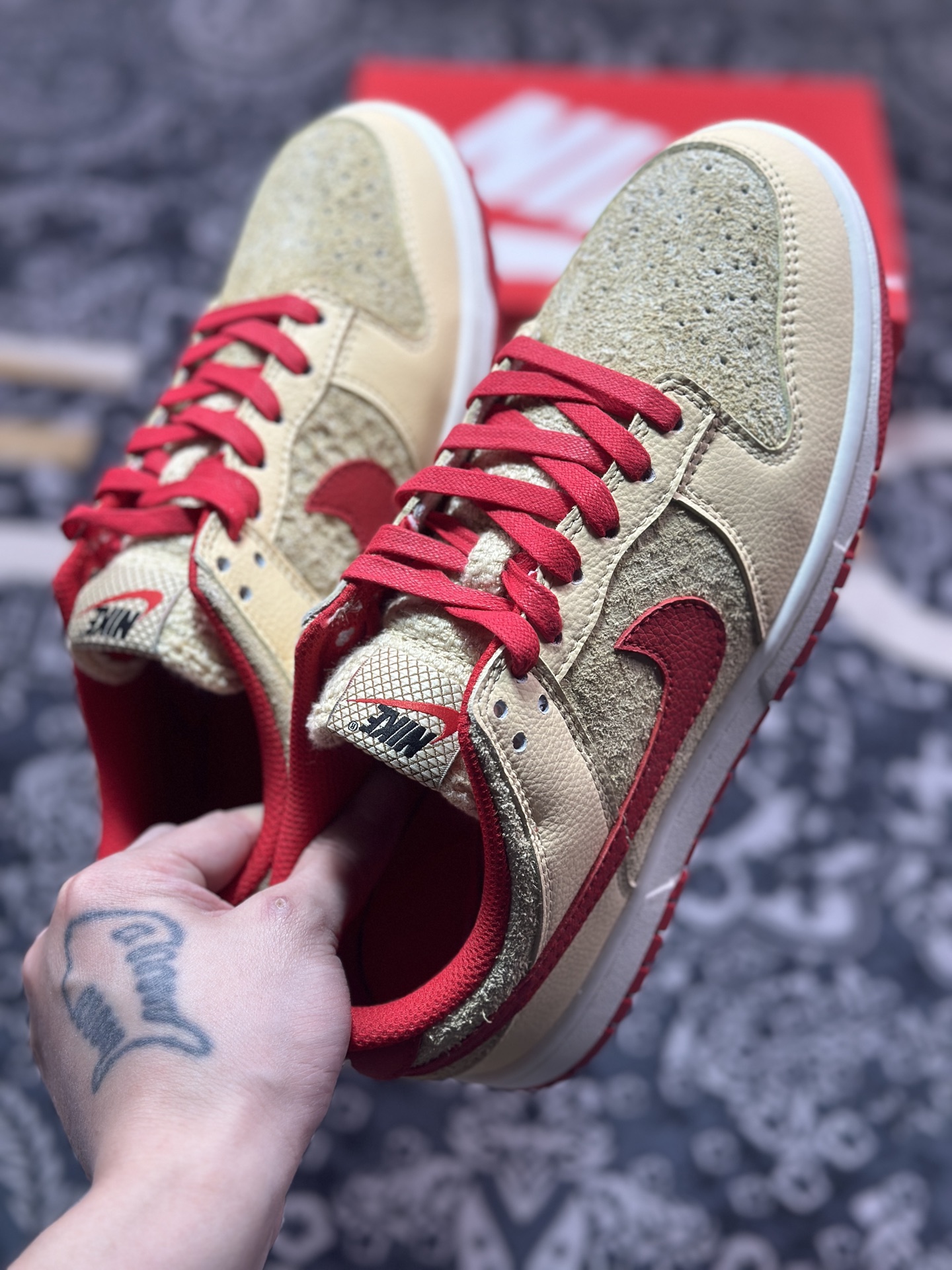 A8200  NIKE DUNK LOW RETRO 扣篮系列低帮休闲运动滑板板鞋 棕红色  HJ9100-294