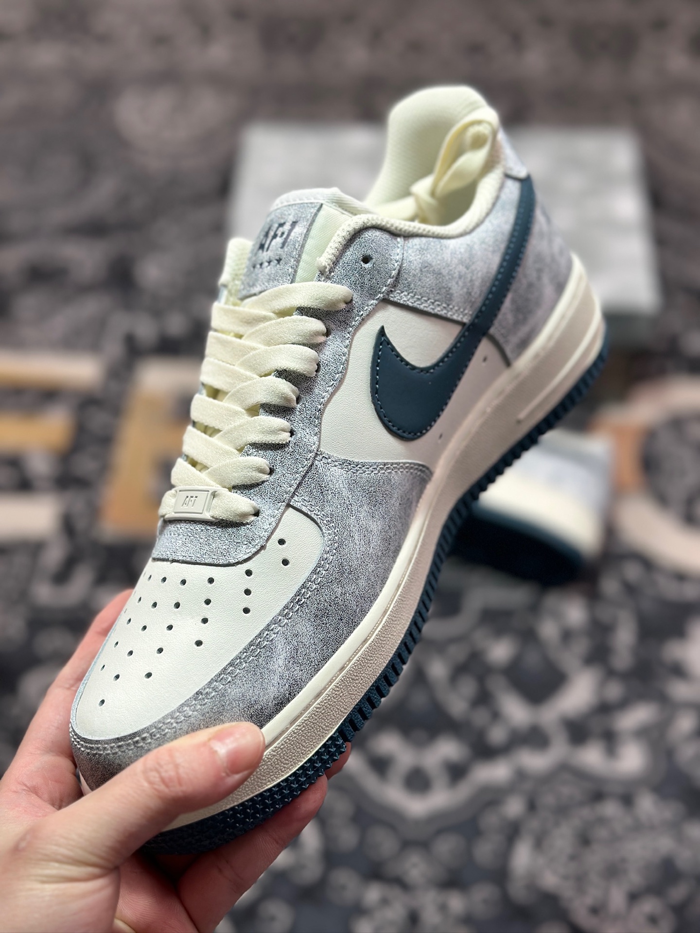 B4260  原装级别Nike Air Force 1 Low 07 岩石蓝  BX5815-535
