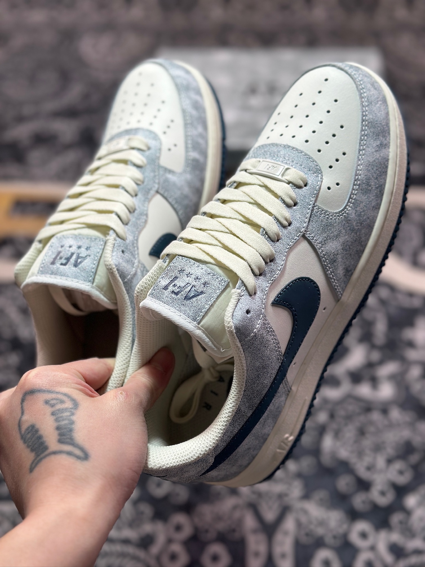 B4260  原装级别Nike Air Force 1 Low 07 岩石蓝  BX5815-535