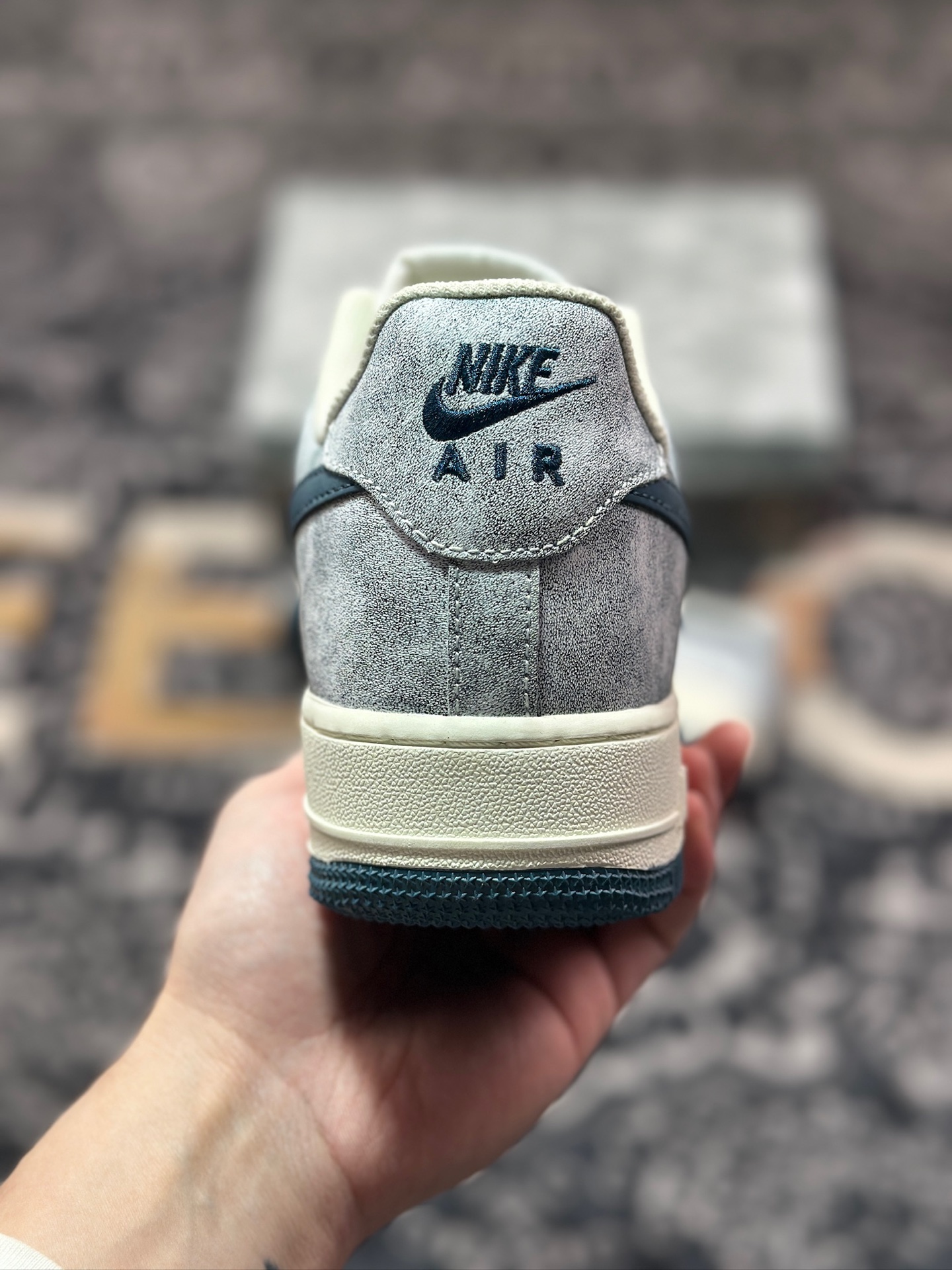 B4260  原装级别Nike Air Force 1 Low 07 岩石蓝  BX5815-535