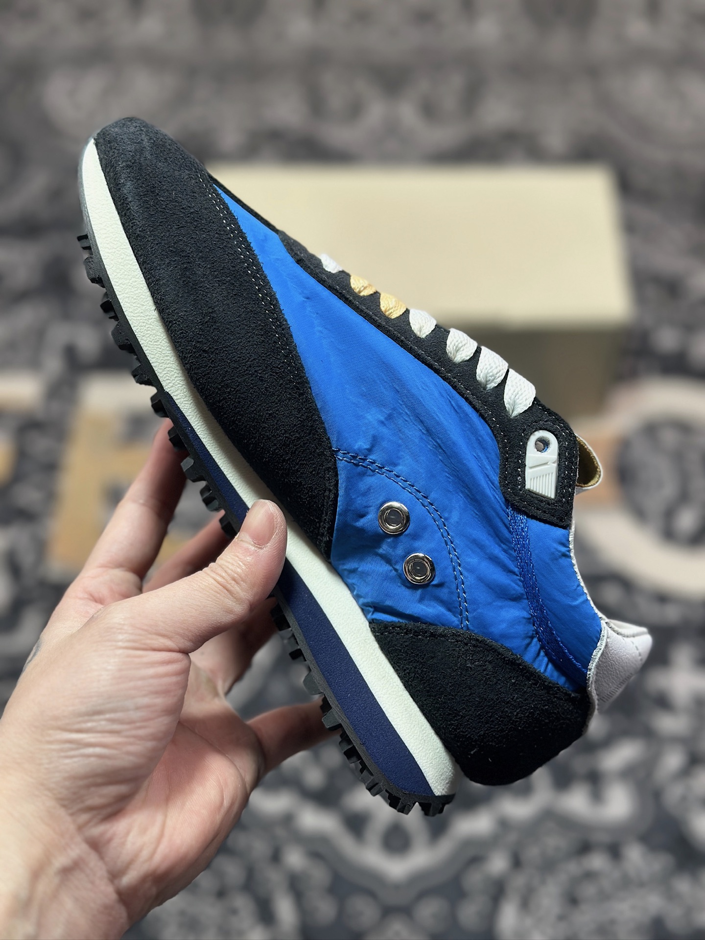B3260  GGDB/Golden Goose Marathon Trimmed sneakers 马拉松系列低帮慢跑鞋“翻毛午夜蓝天蓝银” GMF00683.F005463.50738