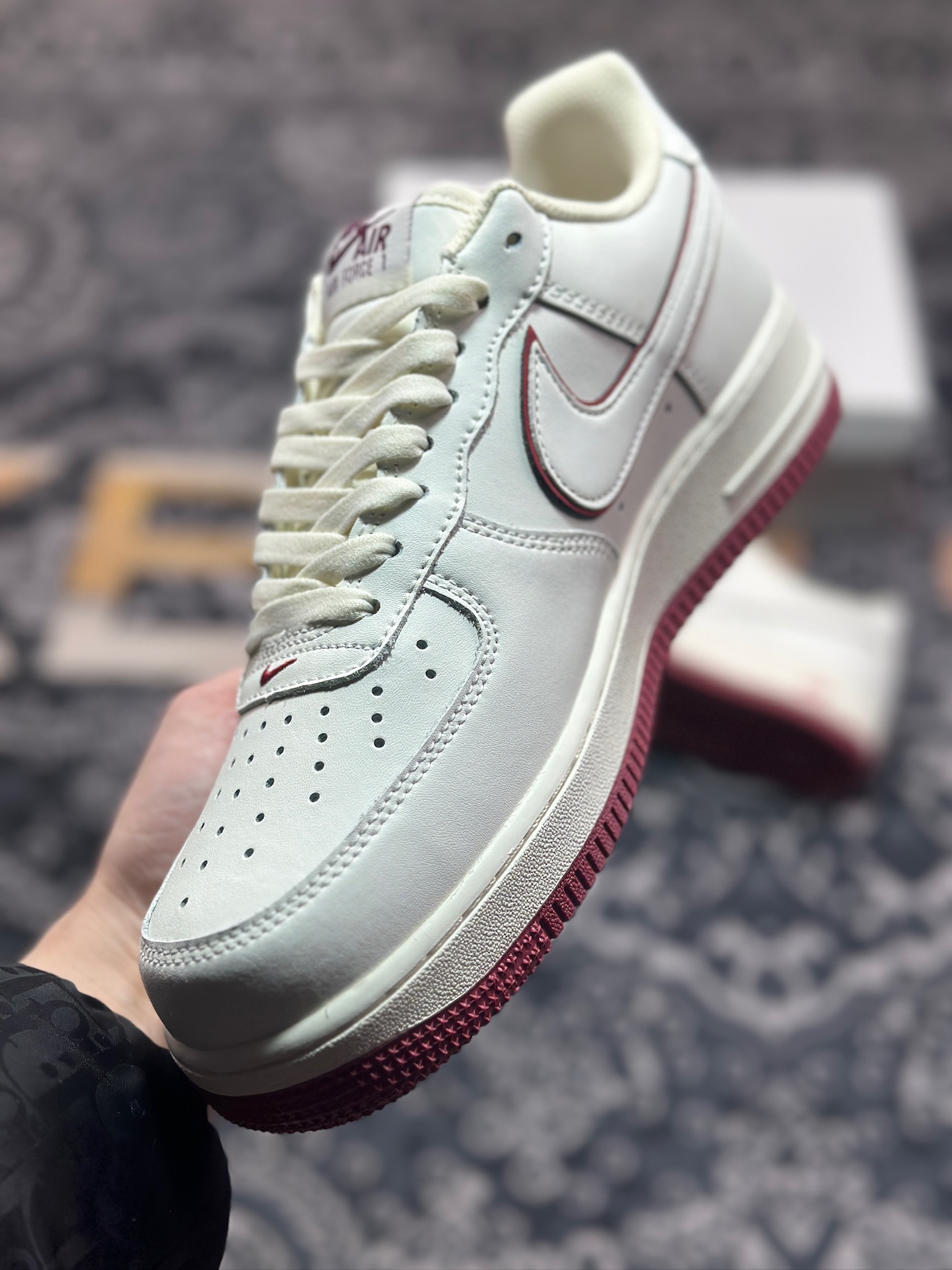 A7200  Nike Air Force 1 Low '07 白酒红低帮空军一号休闲板鞋   DZ2799-103