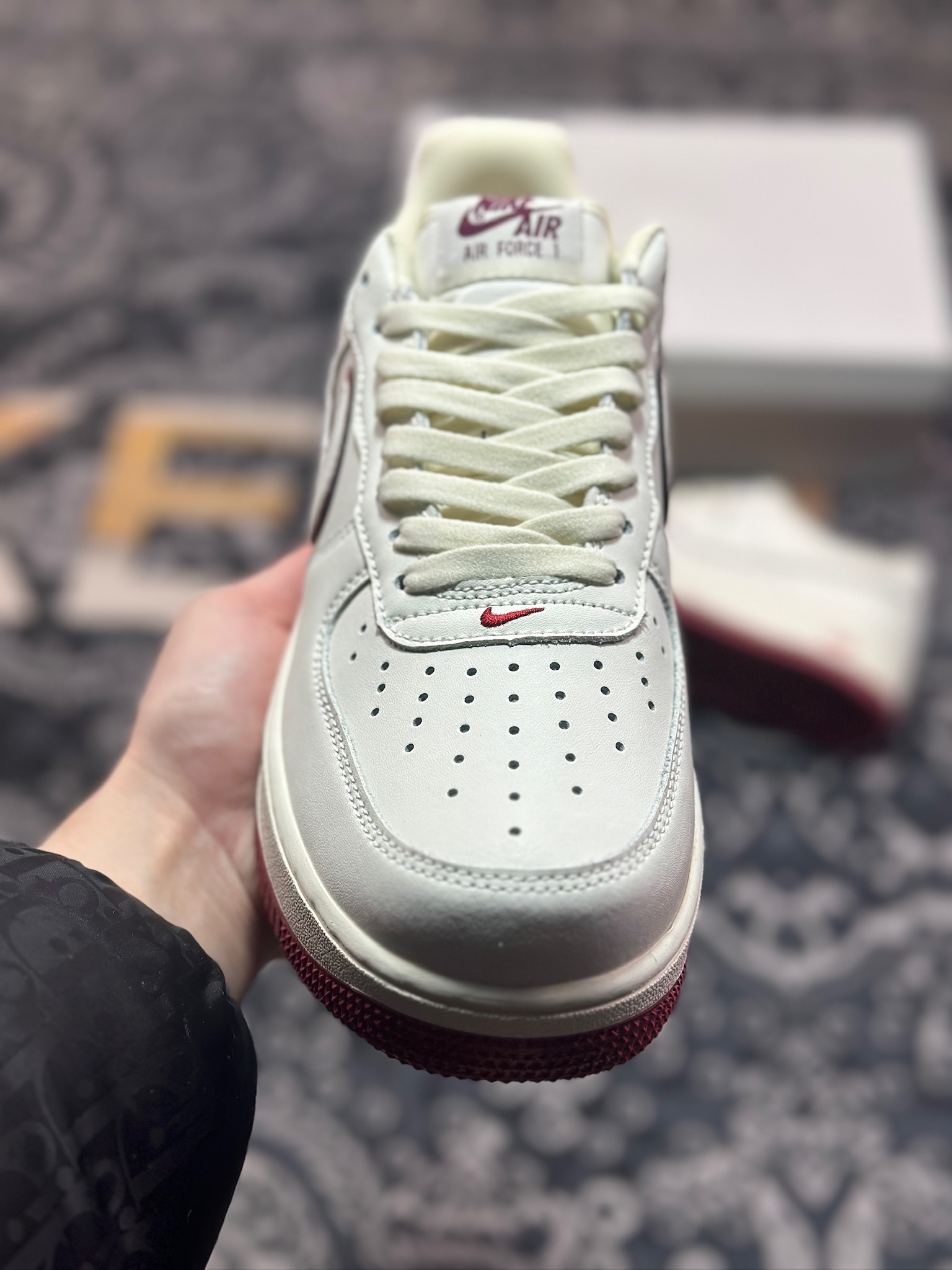A7200  Nike Air Force 1 Low '07 白酒红低帮空军一号休闲板鞋   DZ2799-103