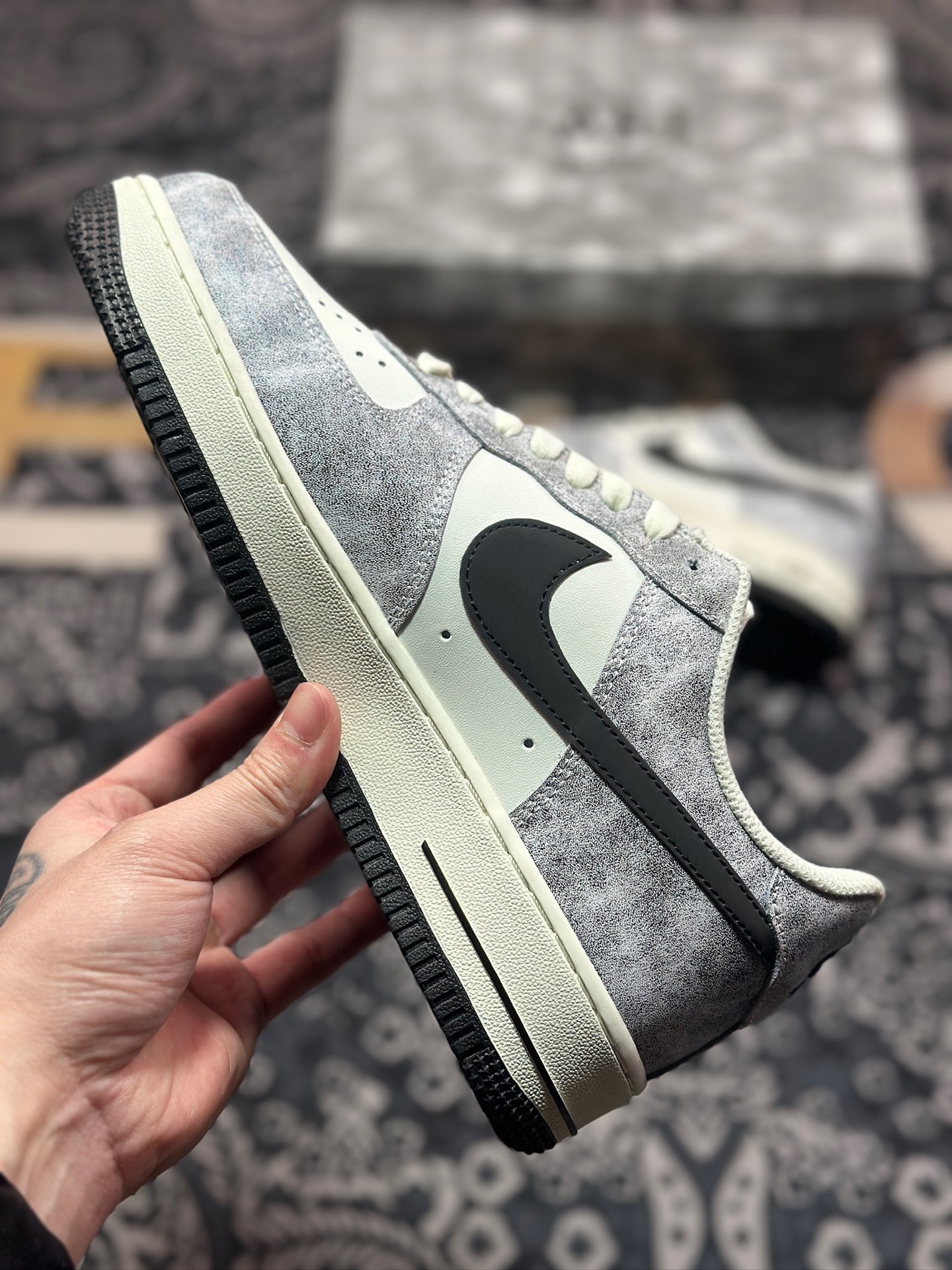 A7200   原装级别Nike Air Force 1 Low 07 岩石黑 YY6938-365