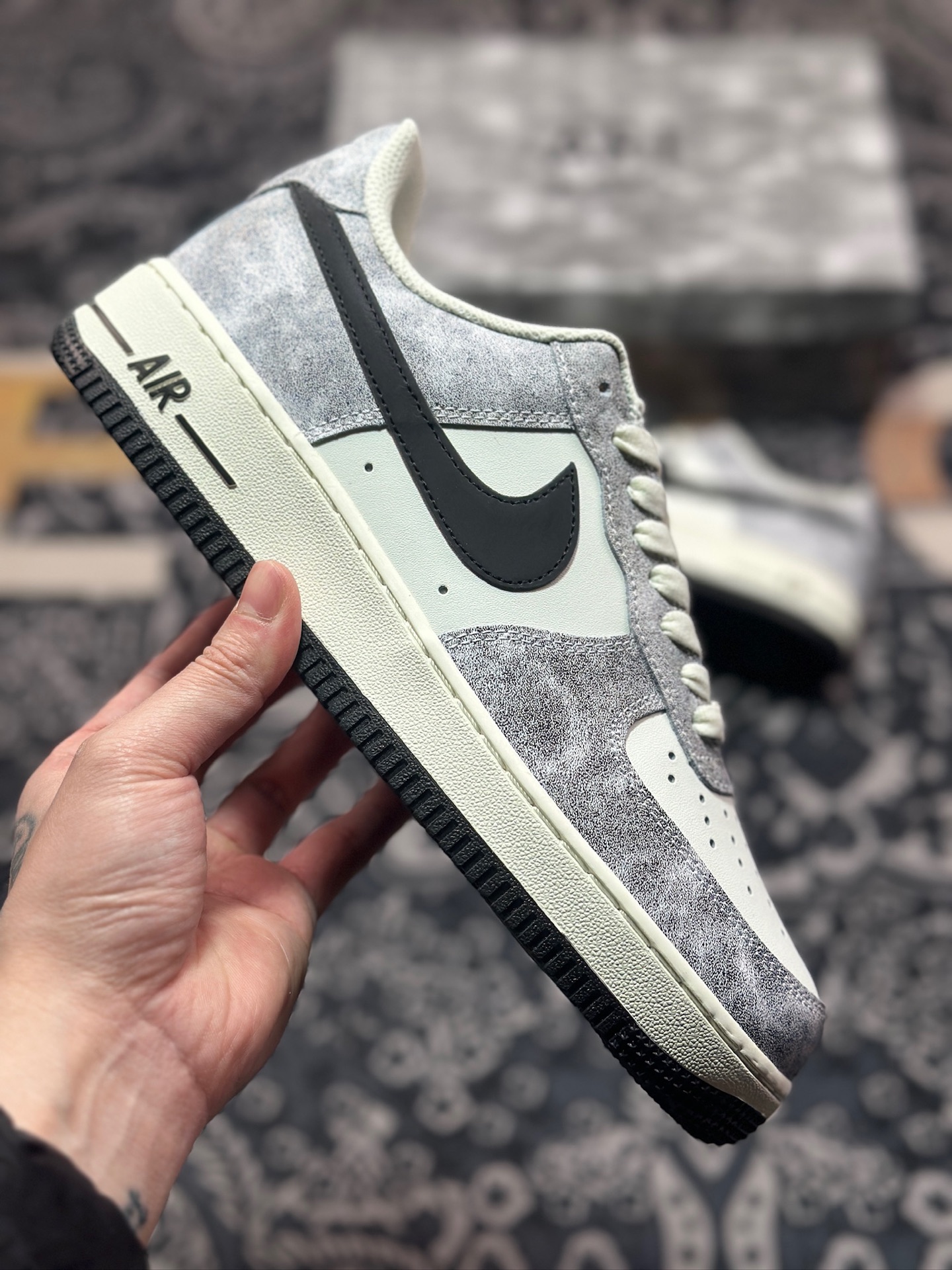 A7200   原装级别Nike Air Force 1 Low 07 岩石黑 YY6938-365