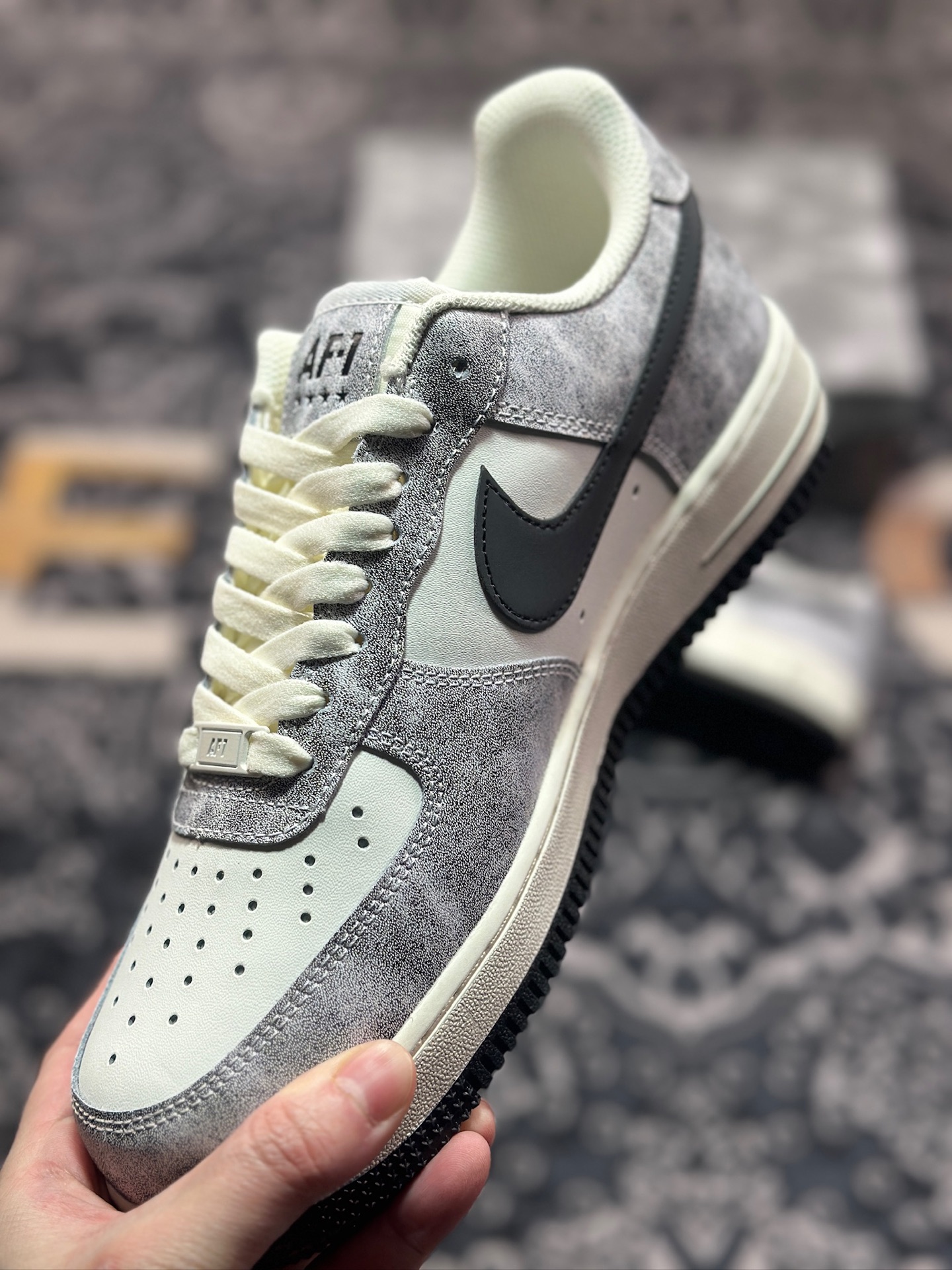 A7200   原装级别Nike Air Force 1 Low 07 岩石黑 YY6938-365