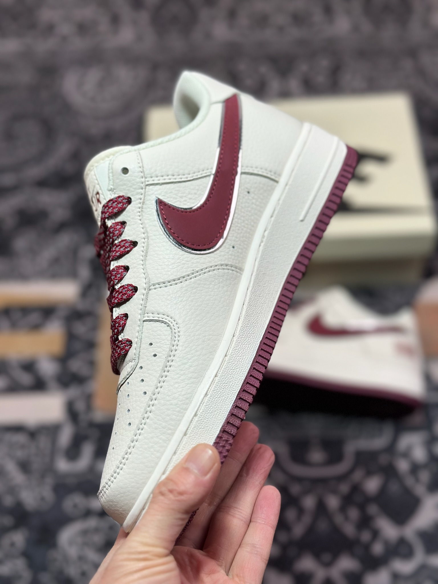 B2240  Air Force 1 '07 Low 米酒红满天星   CU1836-961