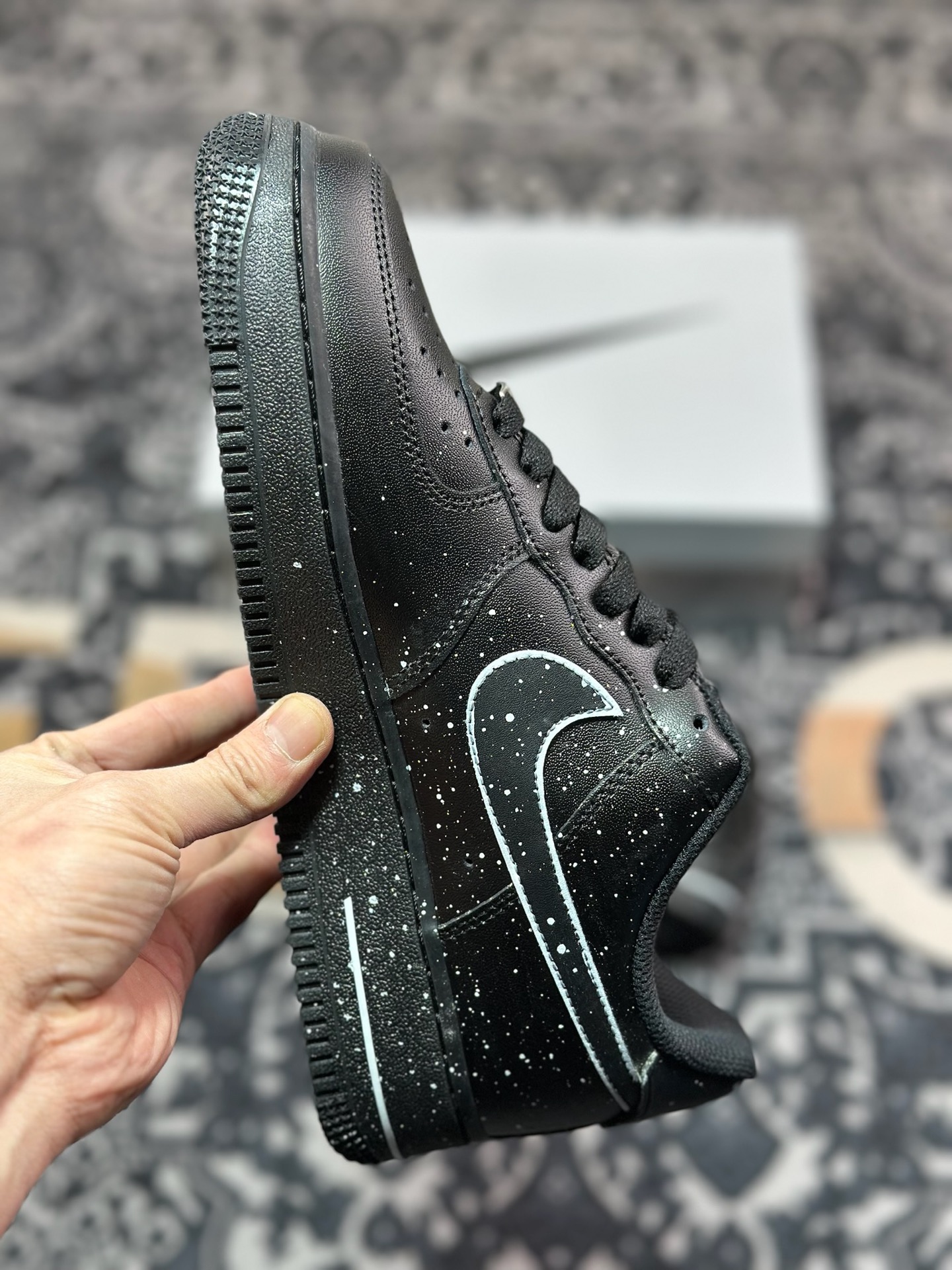B4260  Nike Air Force 1 Low 07 黑泼墨  CK0316-059