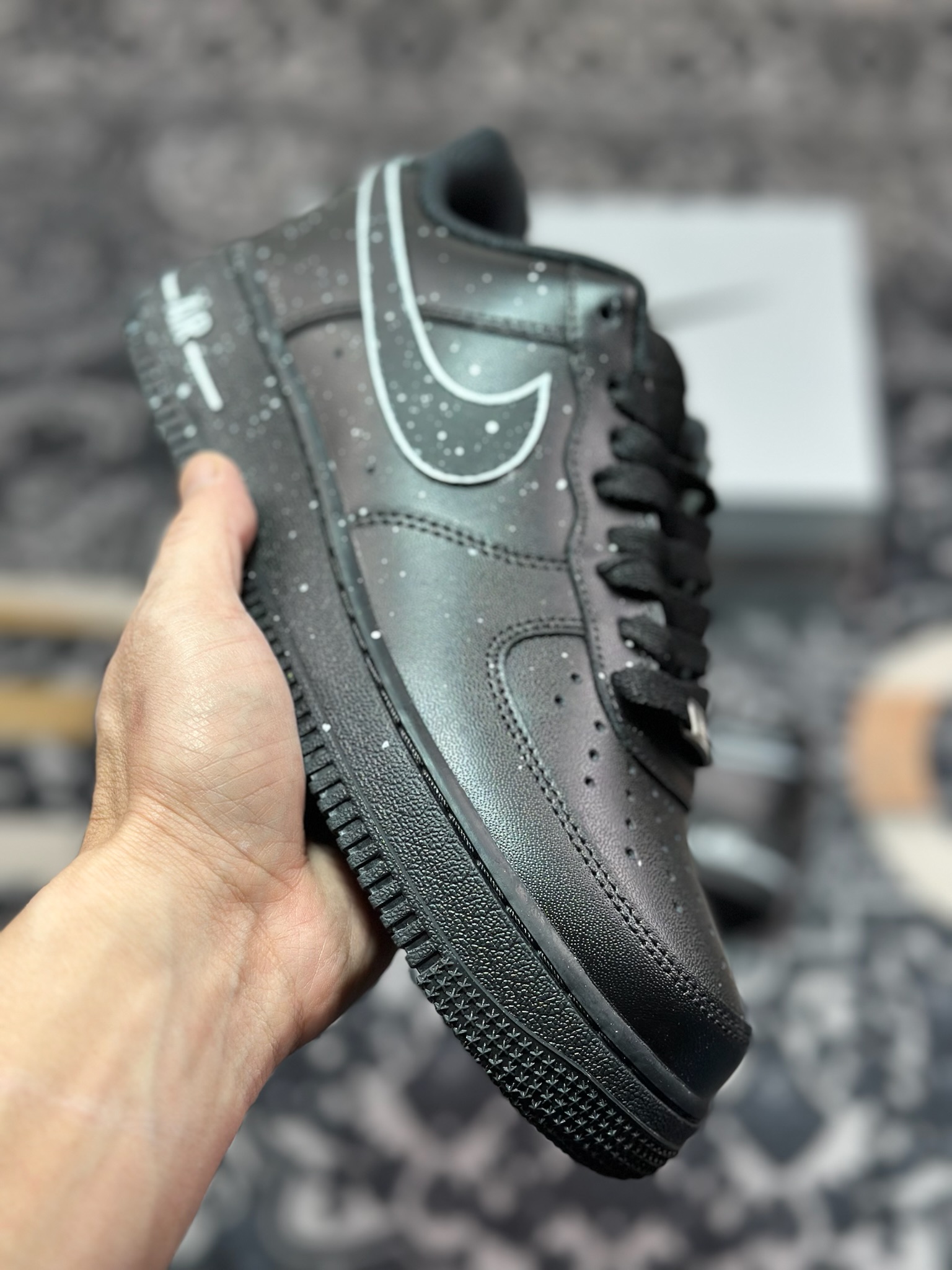 B4260  Nike Air Force 1 Low 07 黑泼墨  CK0316-059