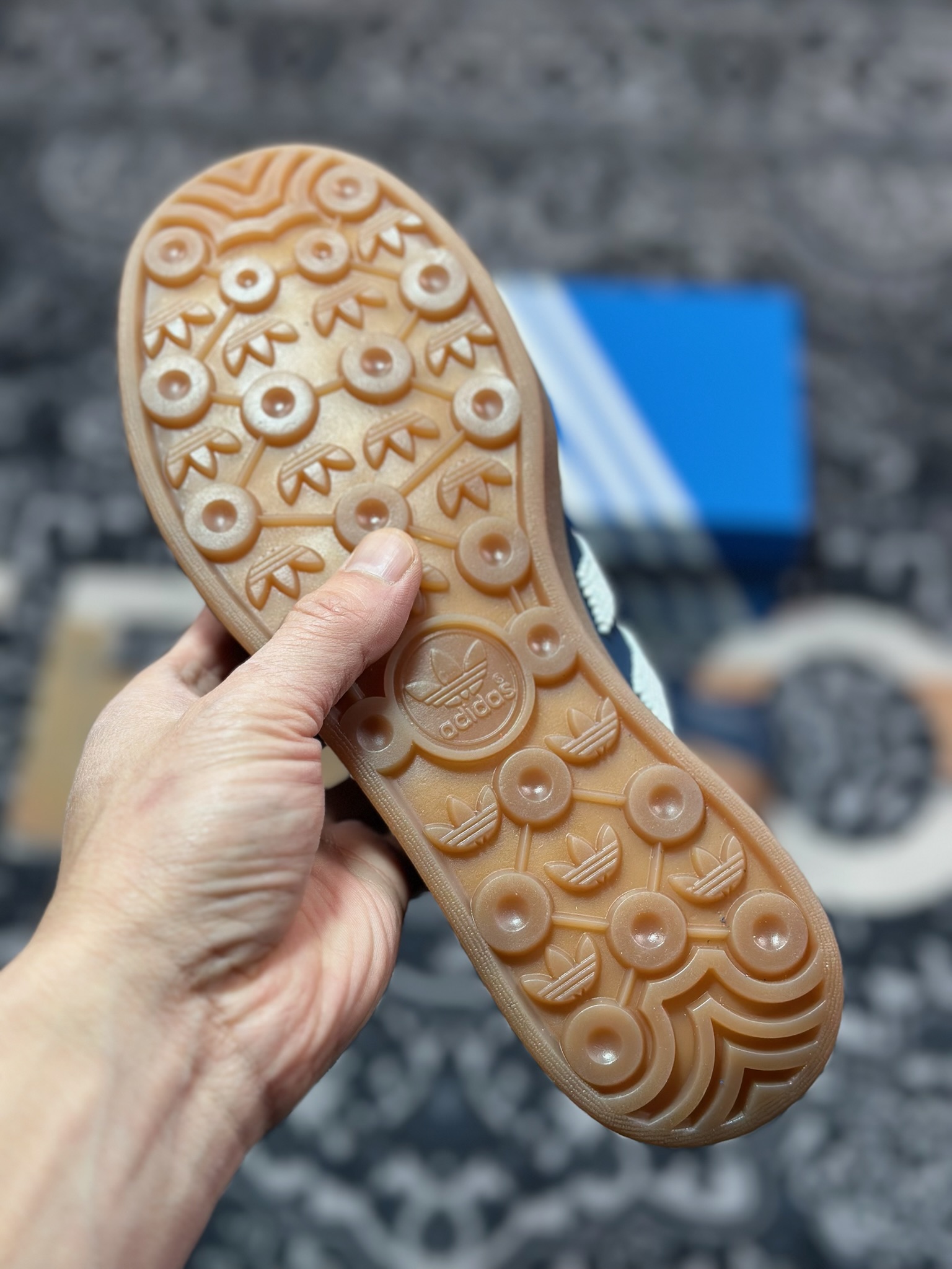B0220  Clot x AD Originals Gazelle Indoor 蓝色 联名三叶草复古休闲运动板鞋  IH3725