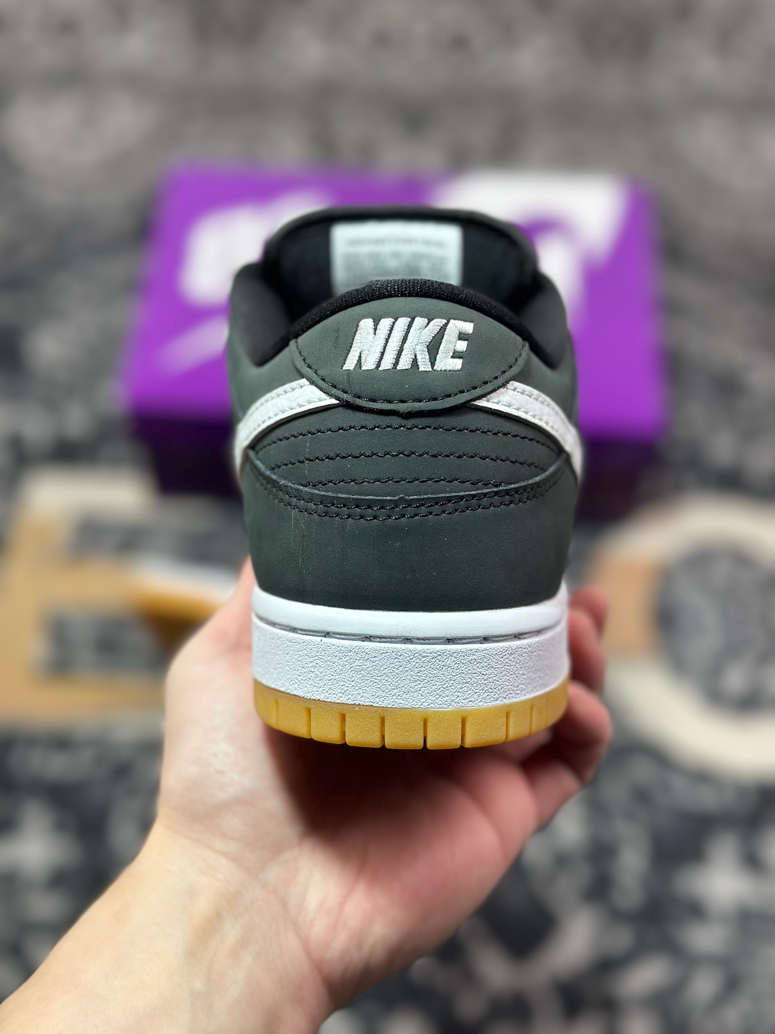 A9220  NK SB Dunk Low 生胶黑白  CD2563-006