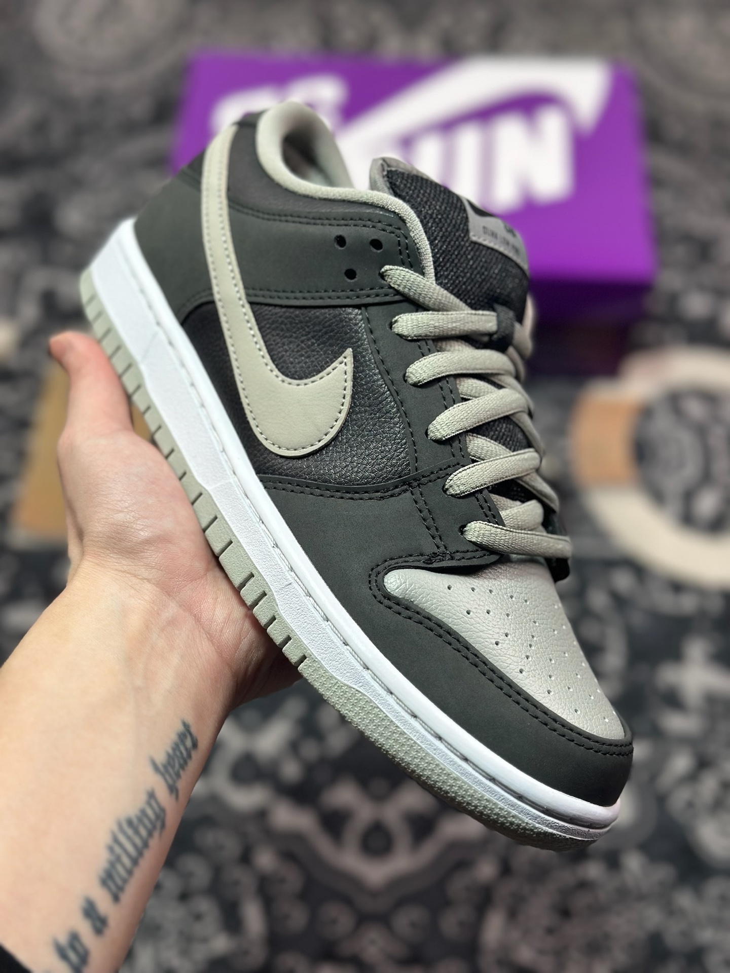 A9220  NK SB Dunk Low 影子灰 圈内最强 零售首选   BQ6817-007