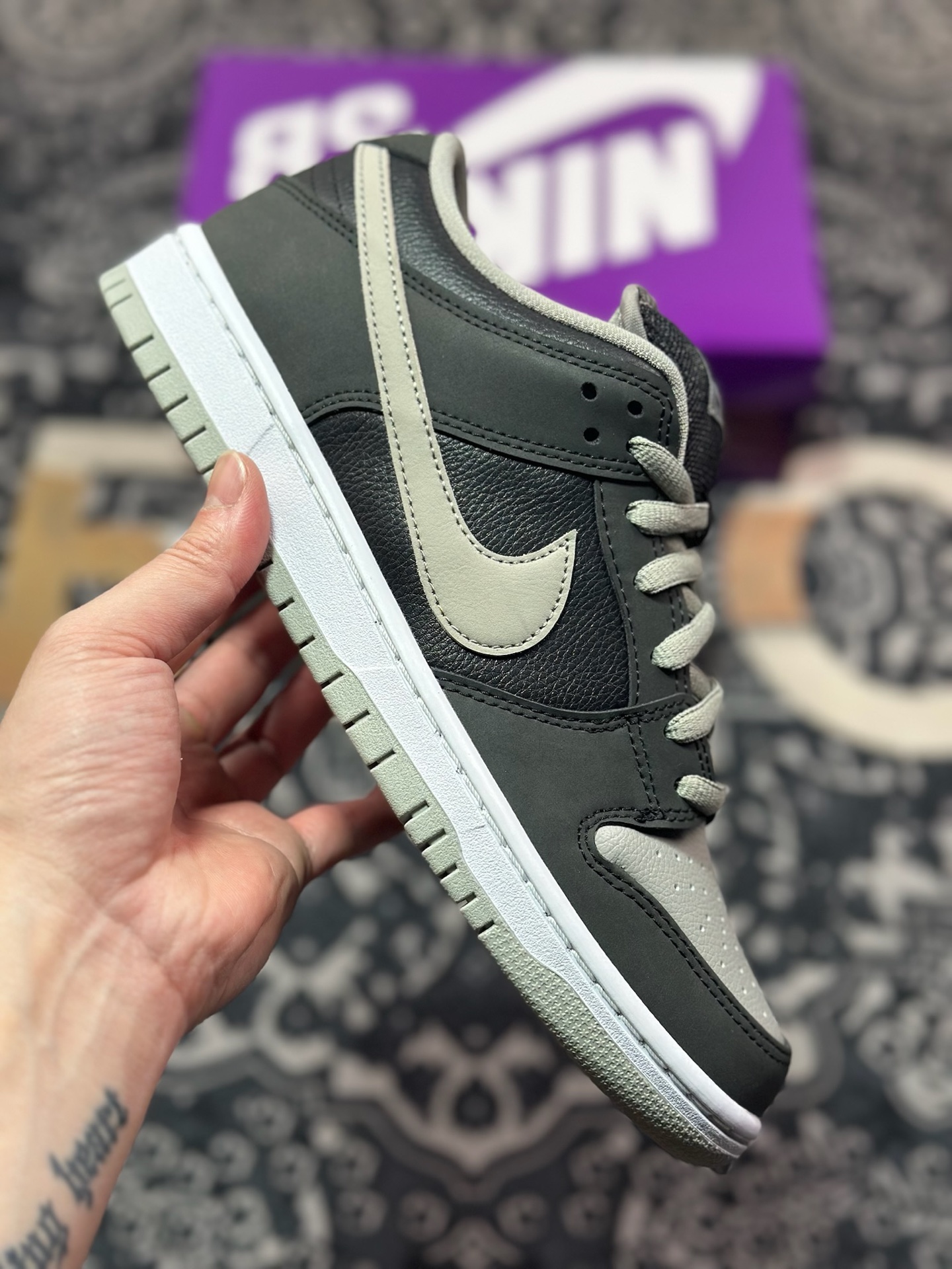 A9220  NK SB Dunk Low 影子灰 圈内最强 零售首选   BQ6817-007