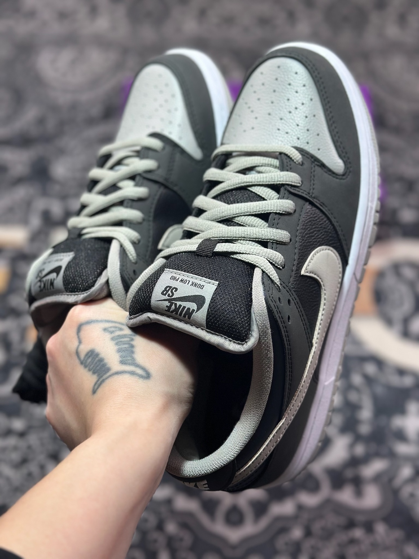 A9220  NK SB Dunk Low 影子灰 圈内最强 零售首选   BQ6817-007
