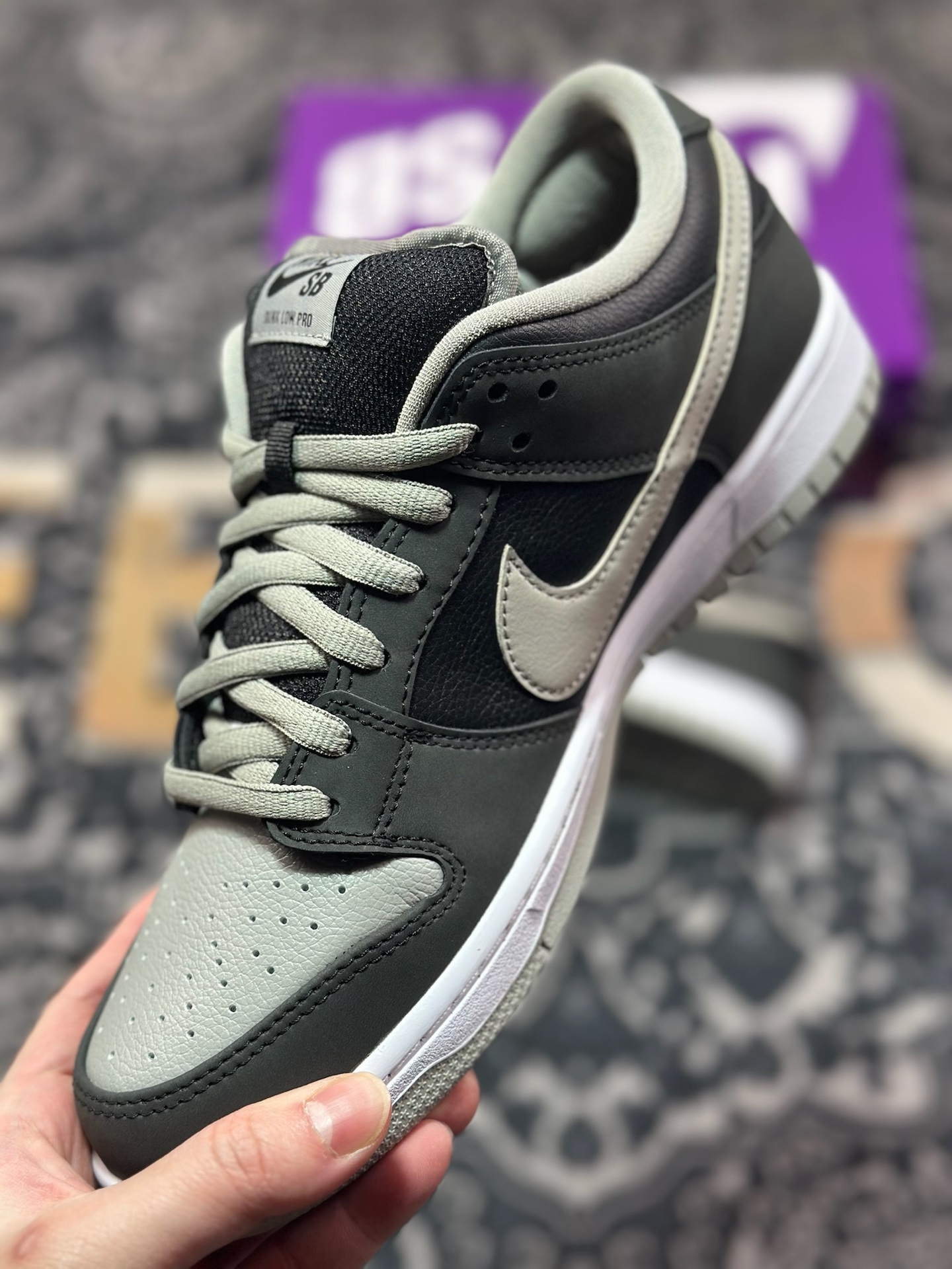 A9220  NK SB Dunk Low 影子灰 圈内最强 零售首选   BQ6817-007