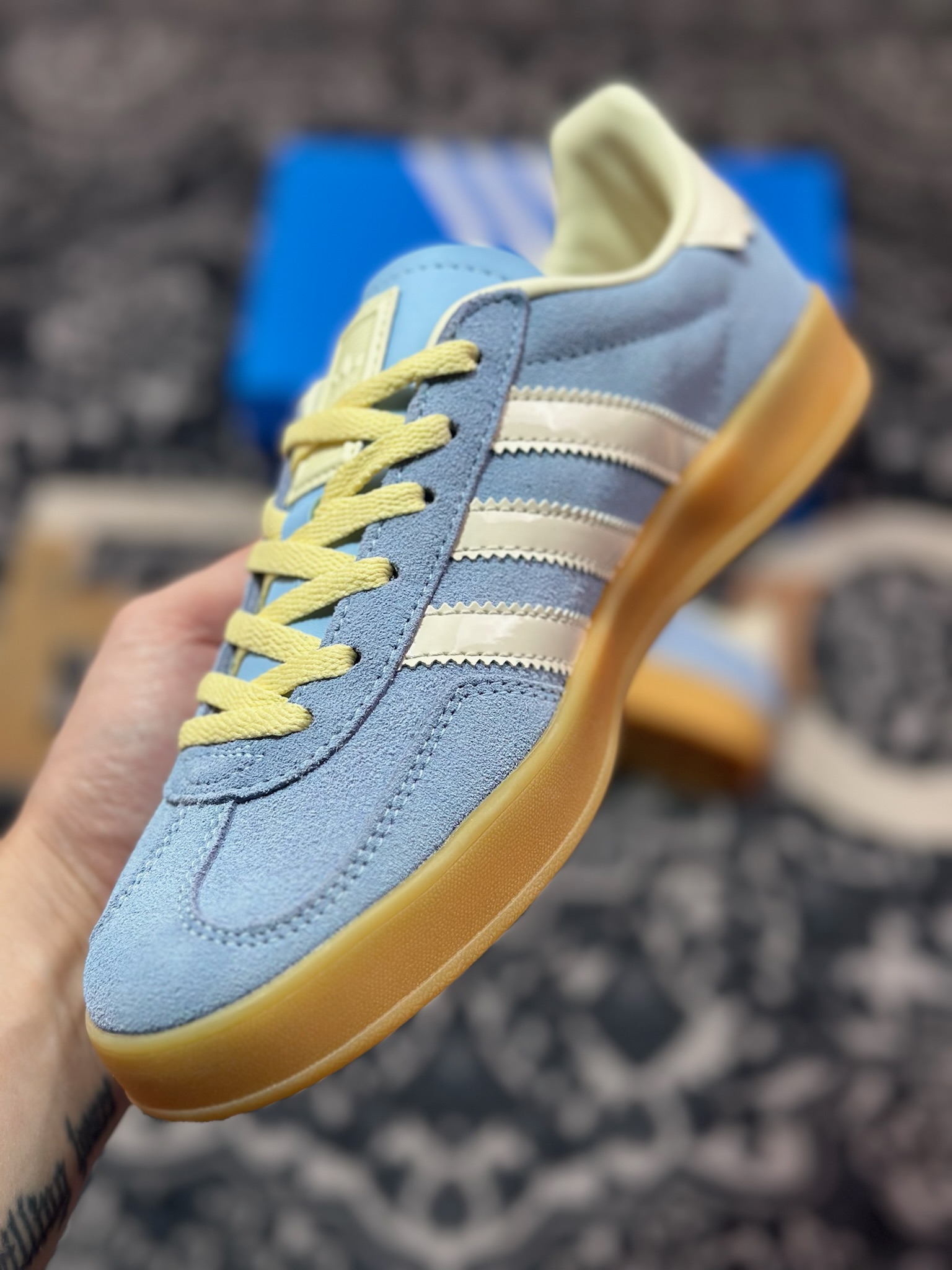 A6200  adidas originals Gazelle Indoor 蓝色   JR8029