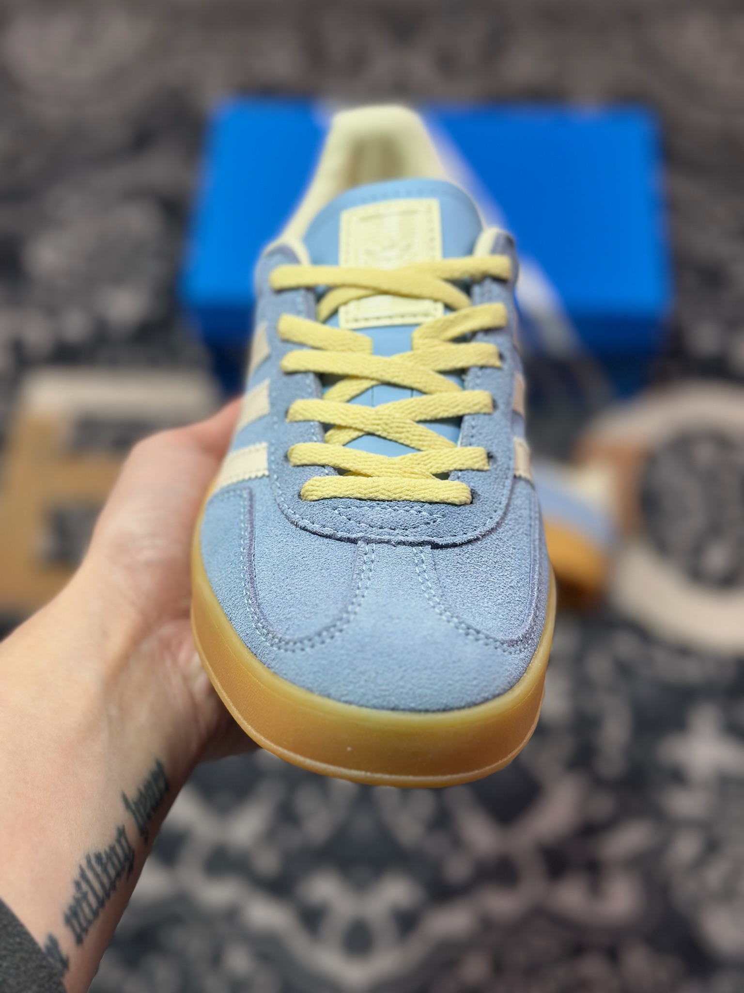 A6200  adidas originals Gazelle Indoor 蓝色   JR8029