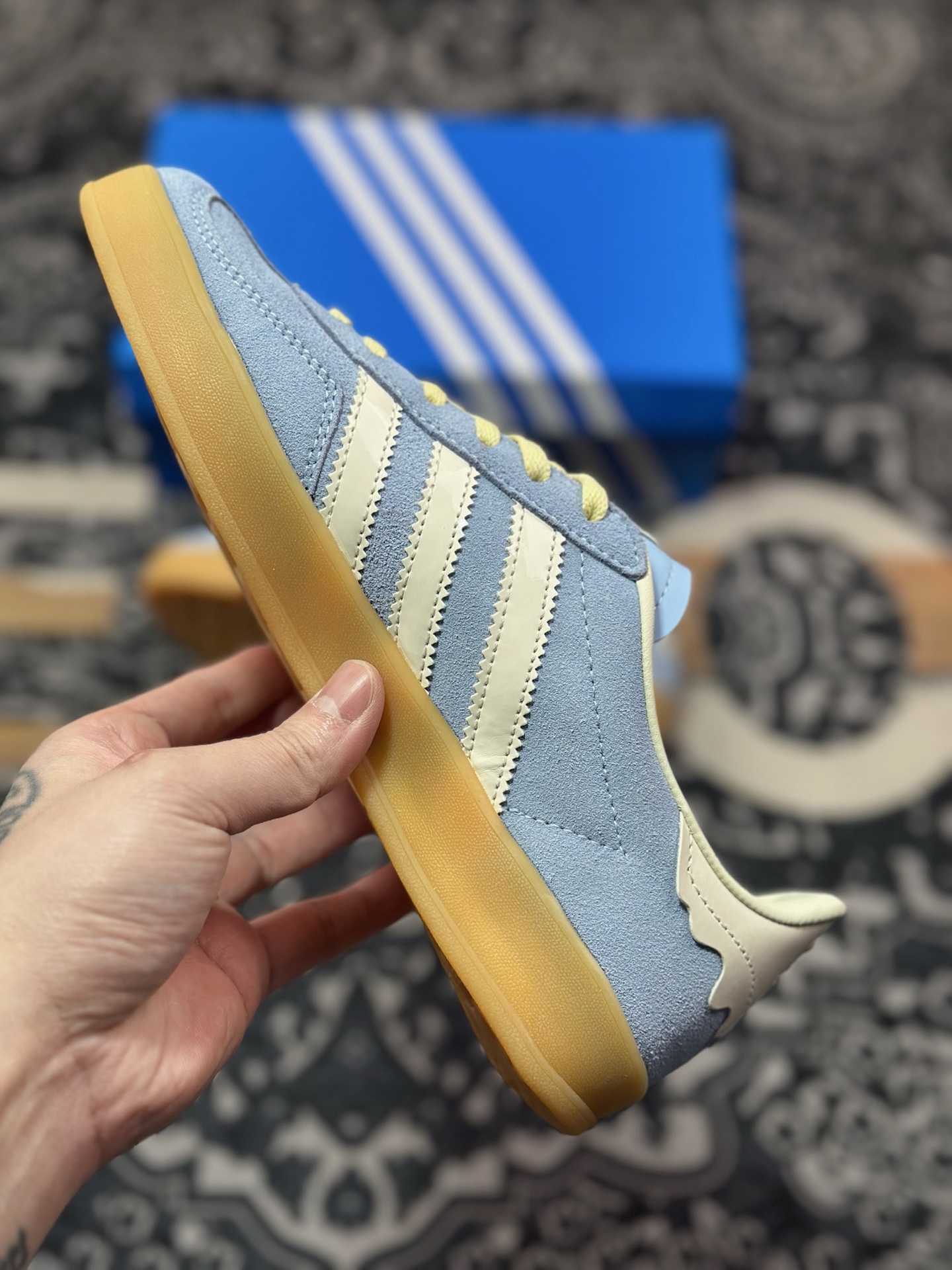 A6200  adidas originals Gazelle Indoor 蓝色   JR8029