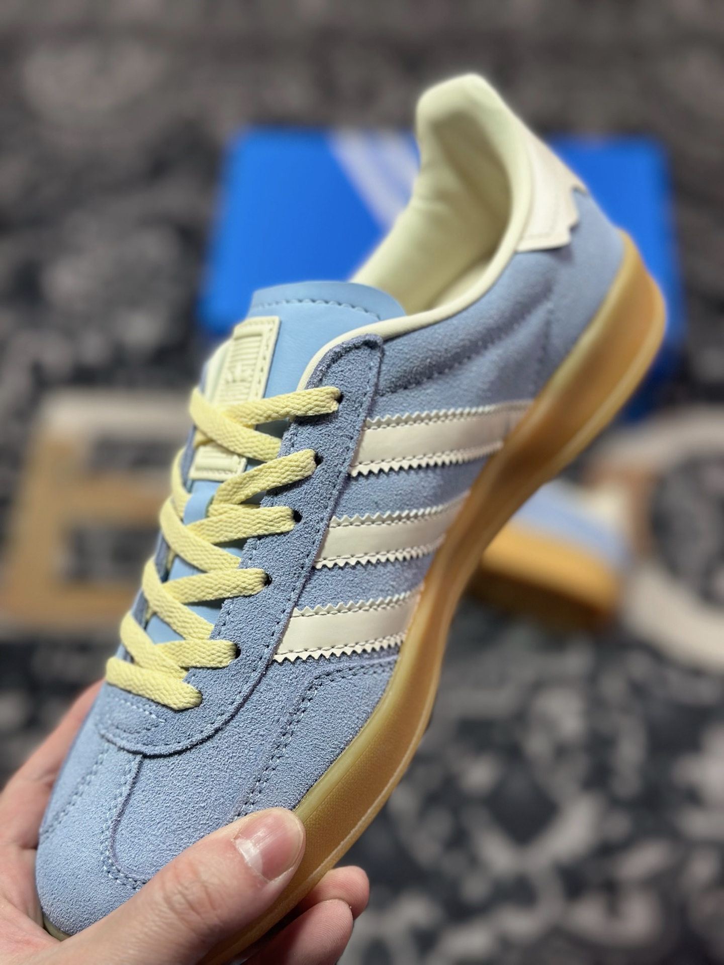 A6200  adidas originals Gazelle Indoor 蓝色   JR8029