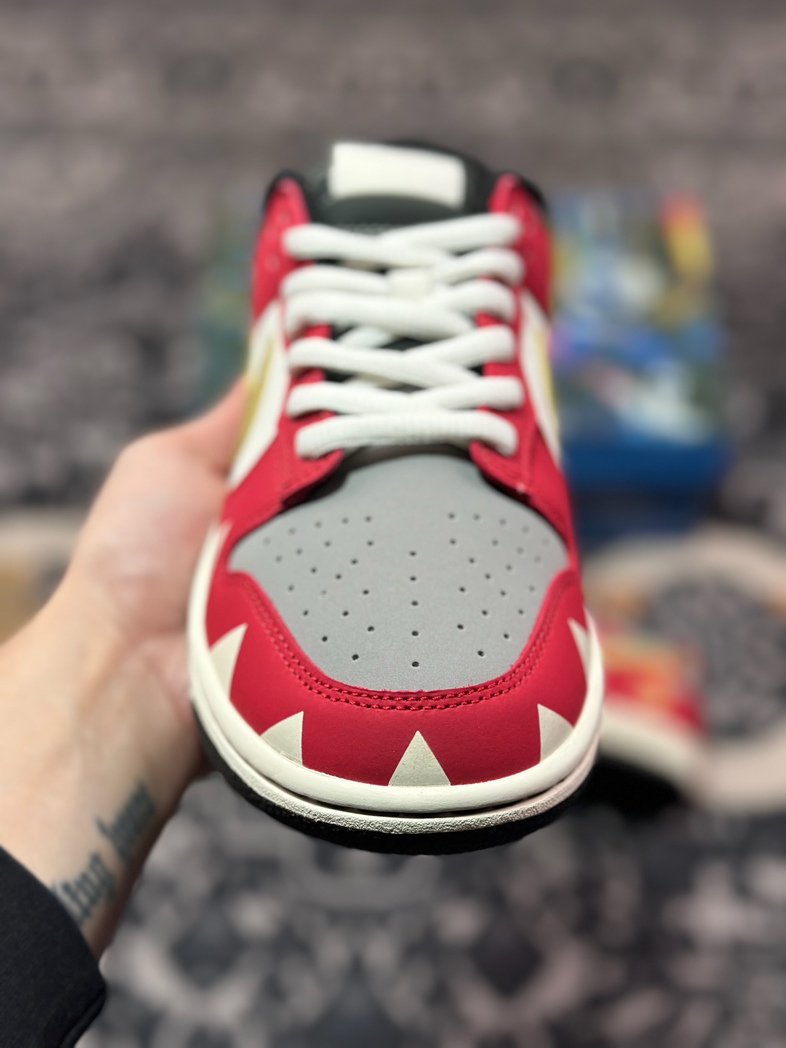B6300  Nike Dunk Low Nas”Zack”扣篮系列低帮休闲运动滑板板鞋“红米白金杰森” ZZ1998-001