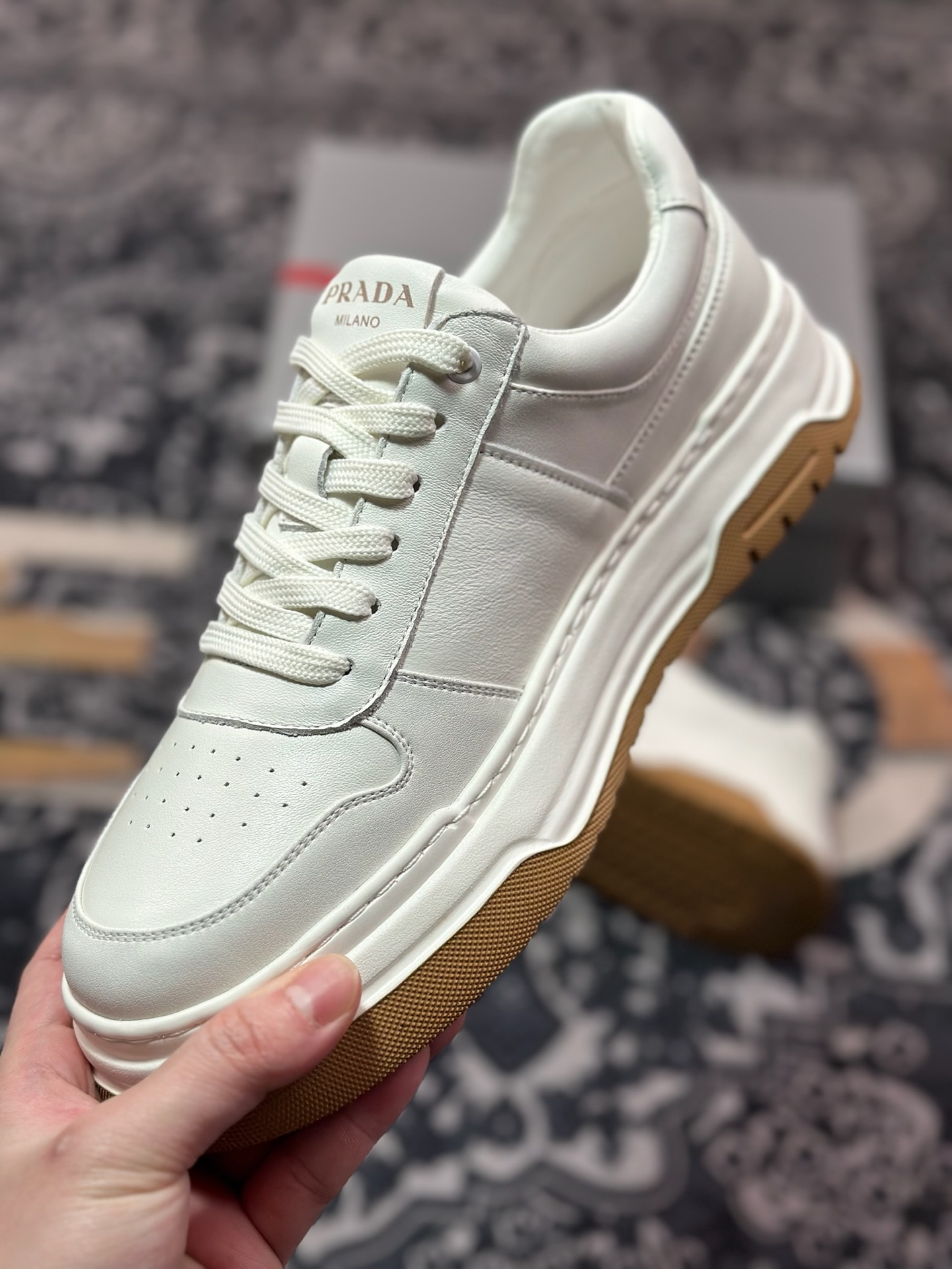 C6420  新货#意大利高奢品牌·普拉达Prada Cloudbust Thunder Low Sneakers 老爹百搭休闲运动男鞋系列