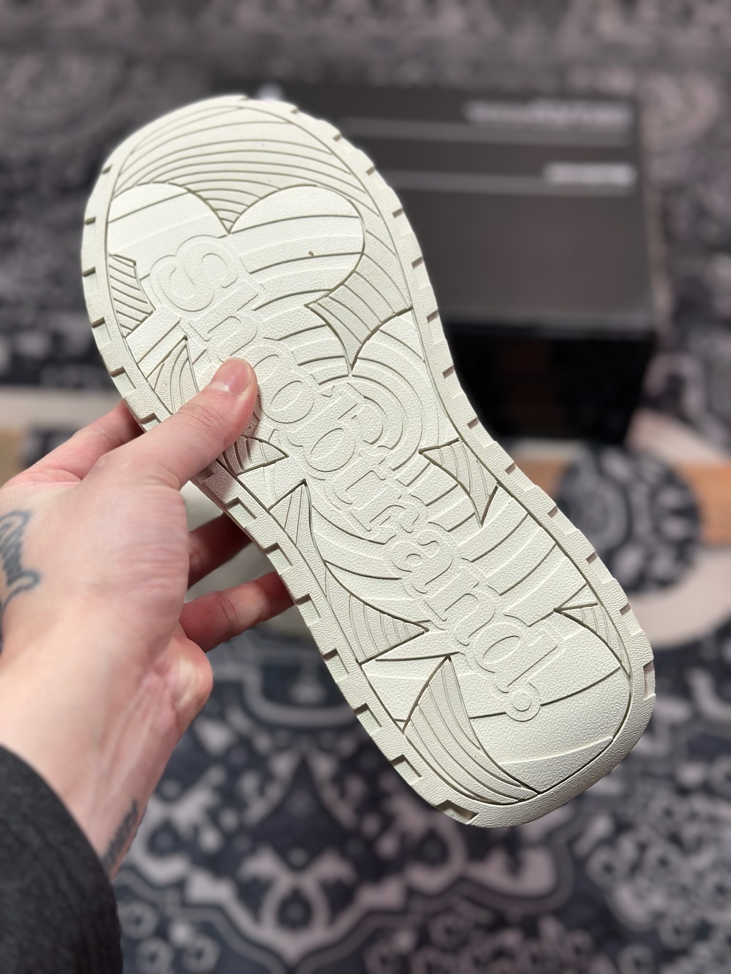 B0220  SHOOTBRAND Low Sneaker 重奏黑梅系列增高复古低帮鞋“帆布米白梅花” CZ-HEI