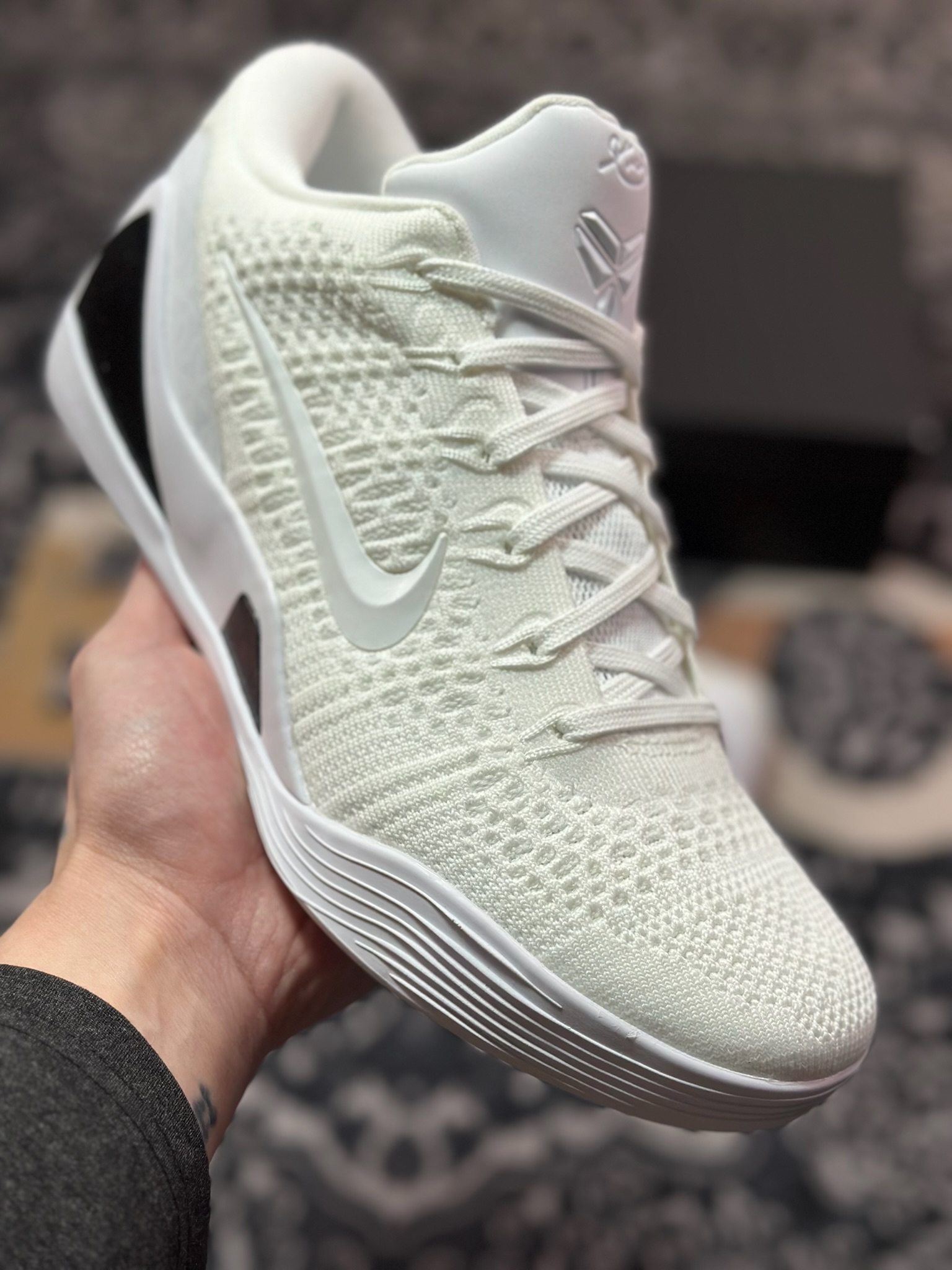 D2480    纯原 过验/无法鉴定 NK Kobe 9 Elite Low ”Halo” 纯白  FZ7334-100