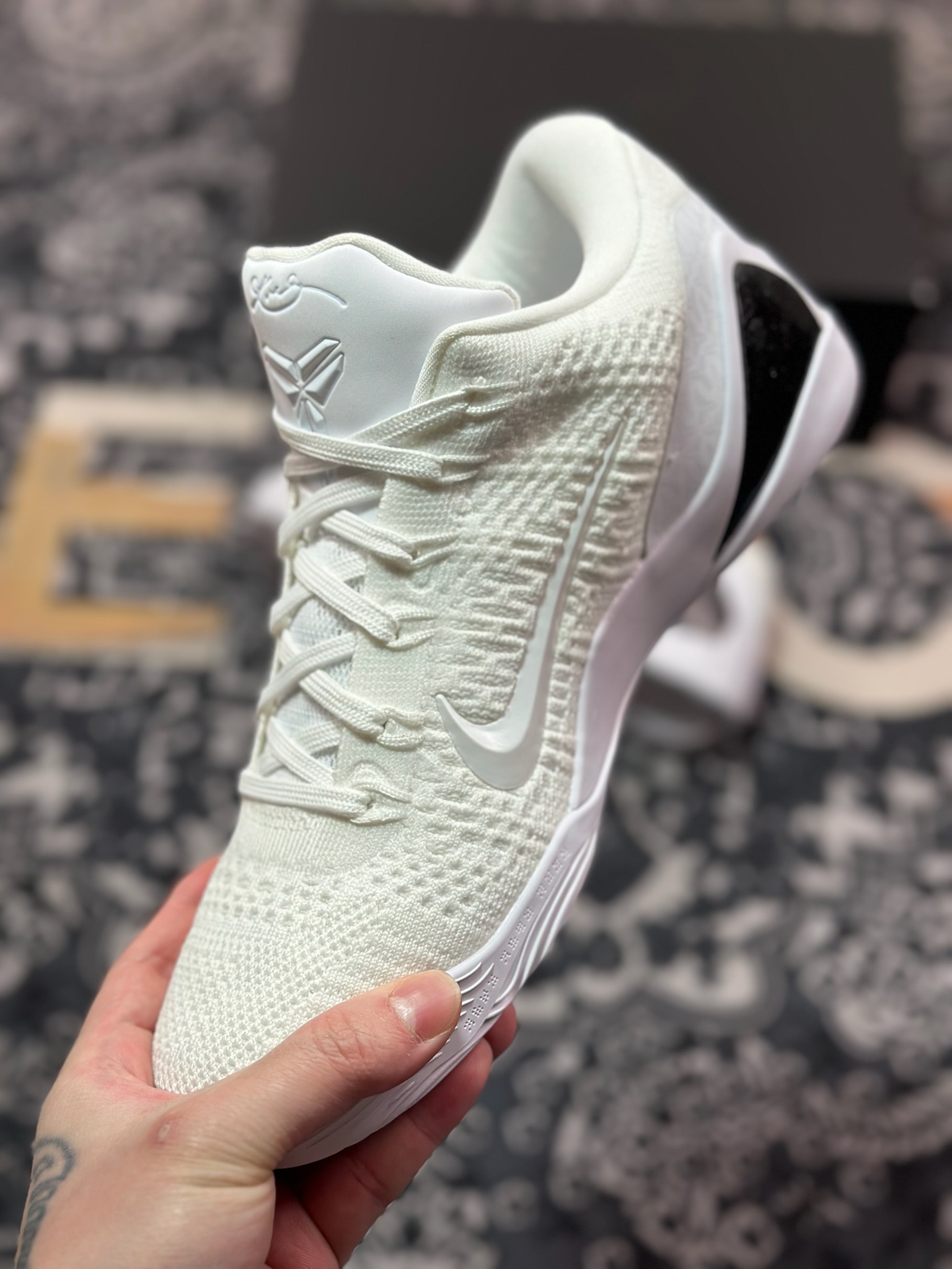 D2480    纯原 过验/无法鉴定 NK Kobe 9 Elite Low ”Halo” 纯白  FZ7334-100