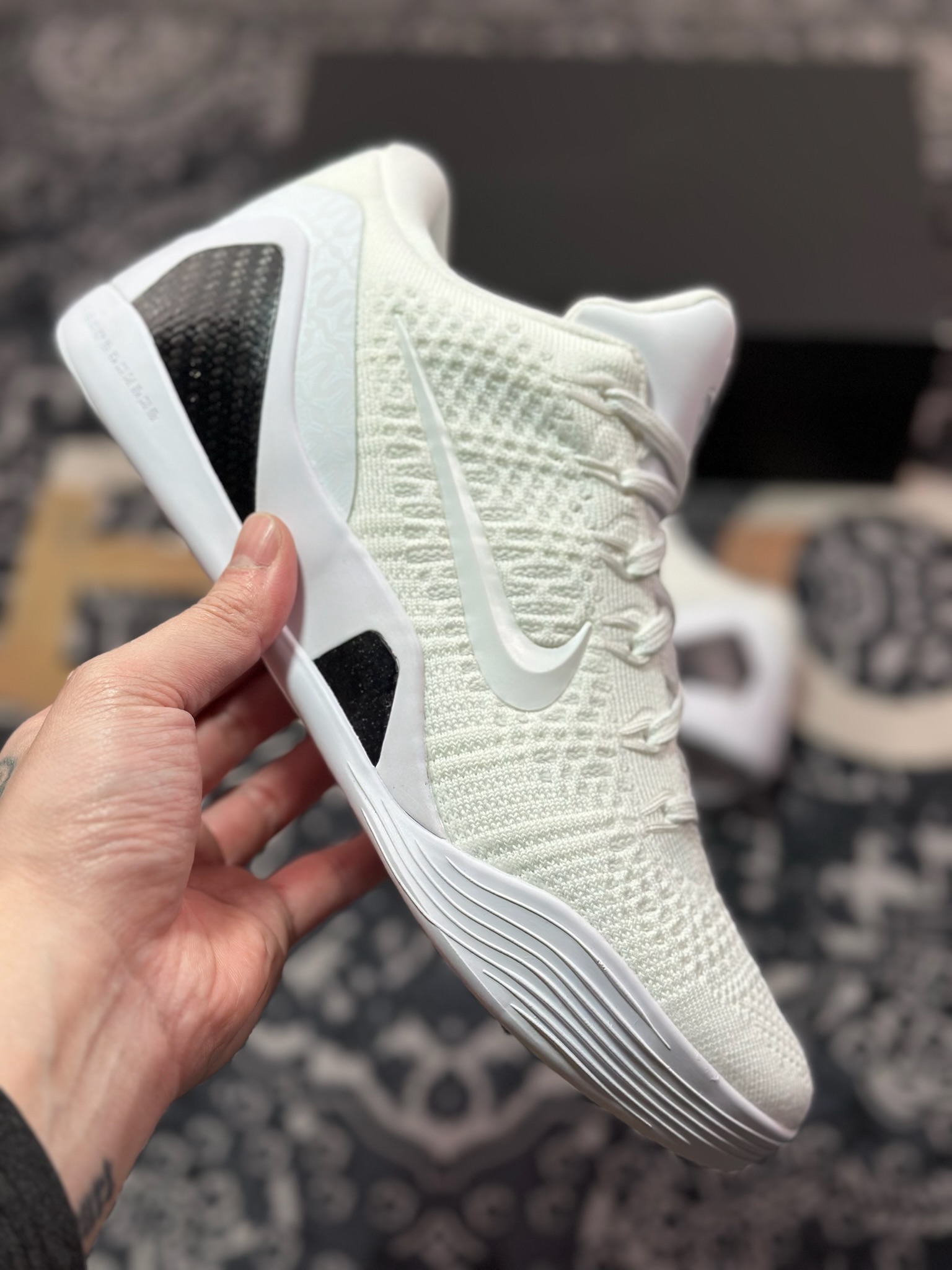 D2480    纯原 过验/无法鉴定 NK Kobe 9 Elite Low ”Halo” 纯白  FZ7334-100