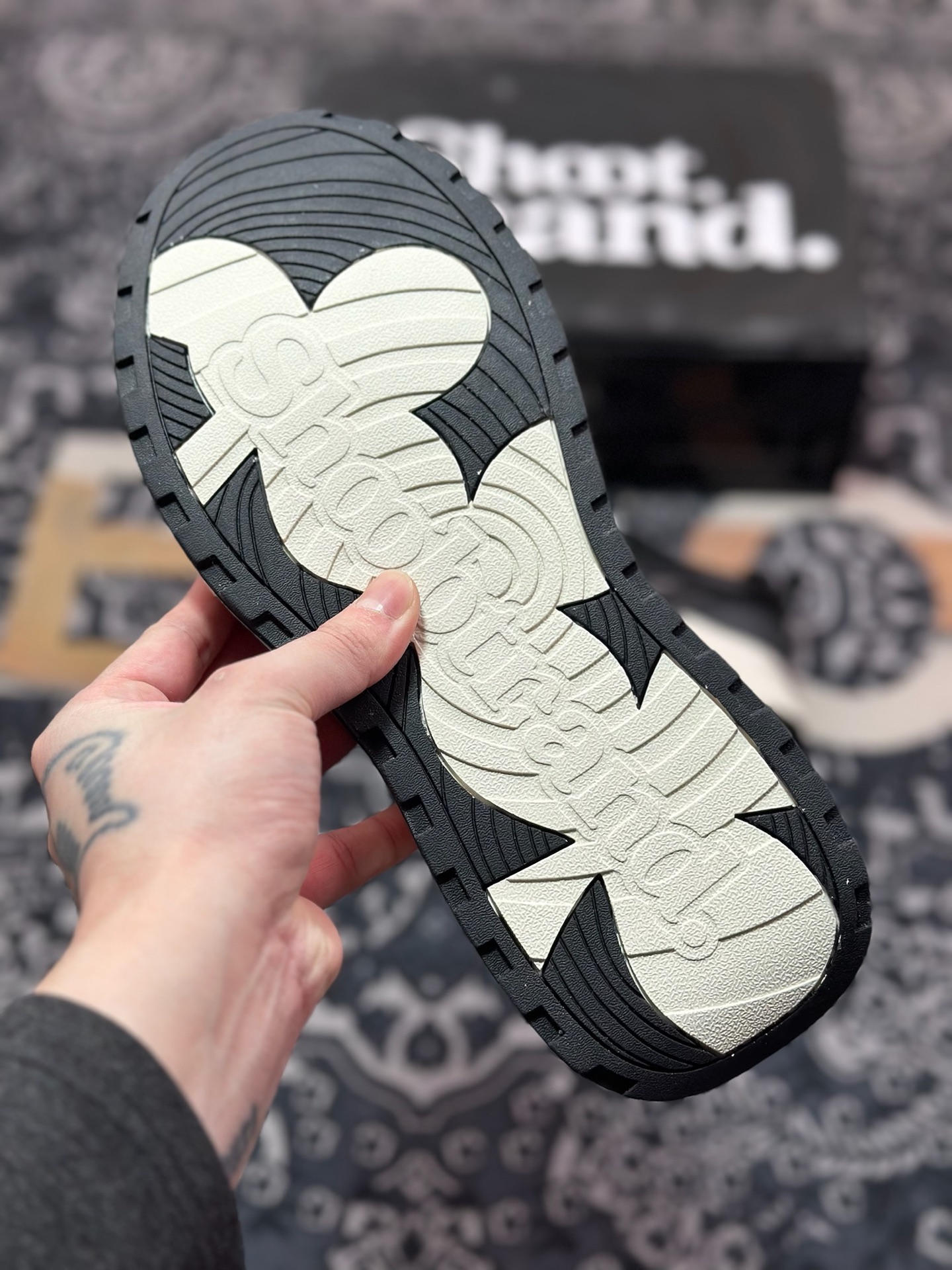 B0220  SHOOTBRAND Low Sneaker 重奏黑梅系列增高复古低帮鞋“皮革黑白梅花” CZ-HM