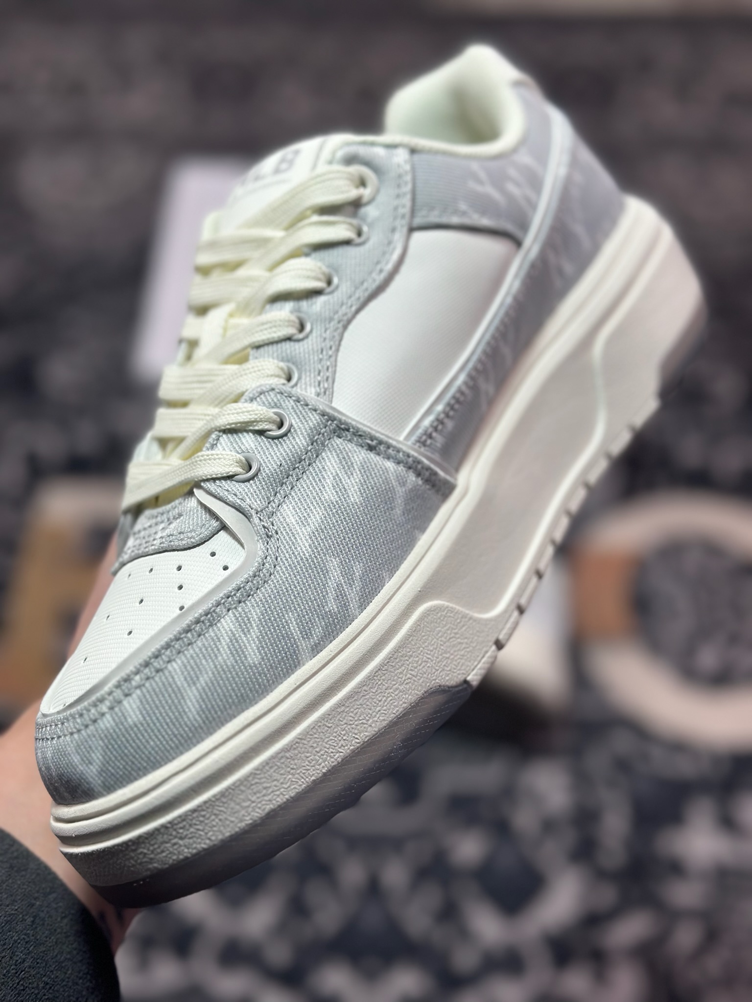A6200  New York Yankees x MLB Chunky Liner Low 学长鞋系列低帮板鞋“牛仔布浅蓝白NY印面”3ASX015N-GP002