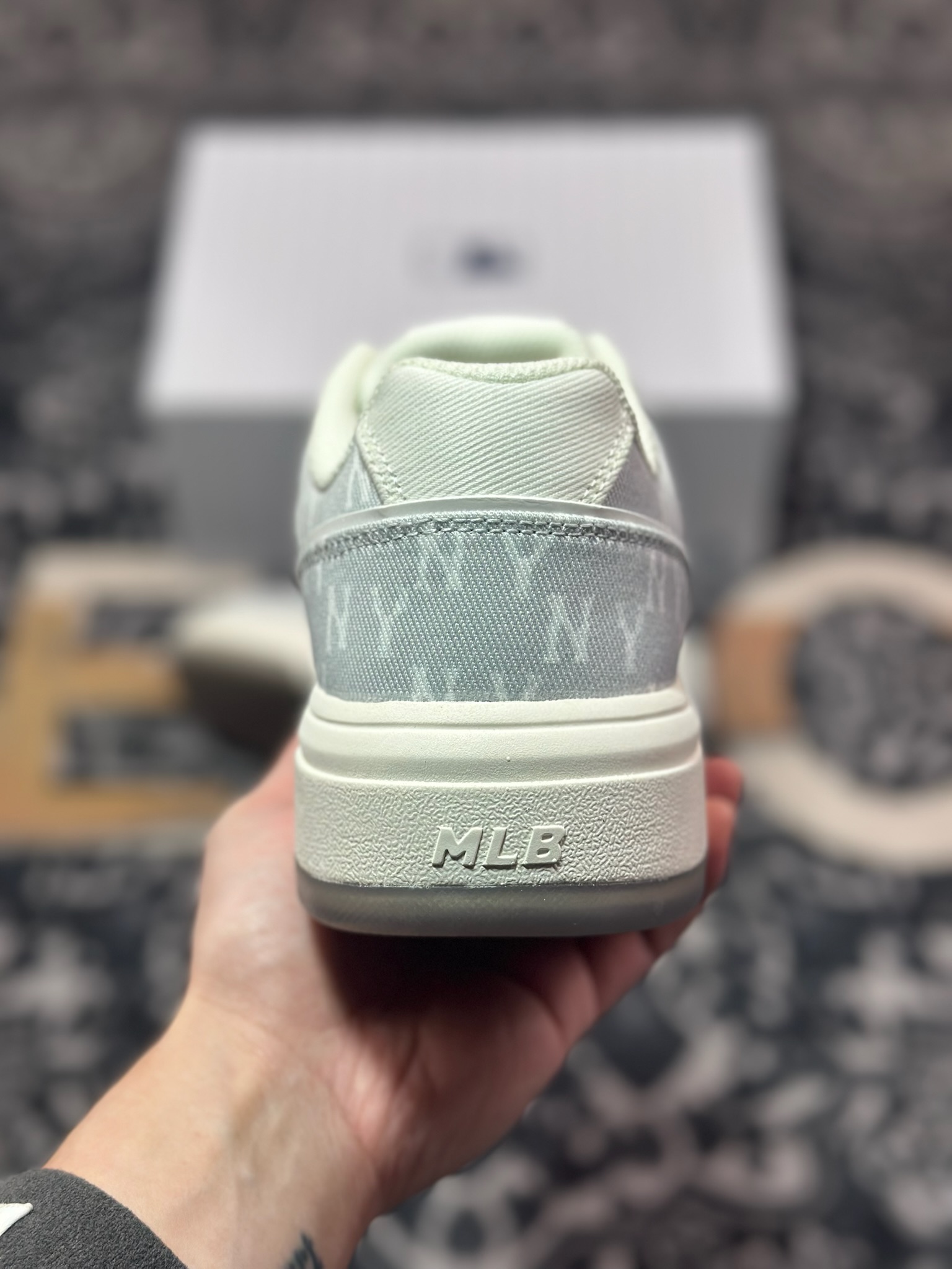 A6200  New York Yankees x MLB Chunky Liner Low 学长鞋系列低帮板鞋“牛仔布浅蓝白NY印面”3ASX015N-GP002