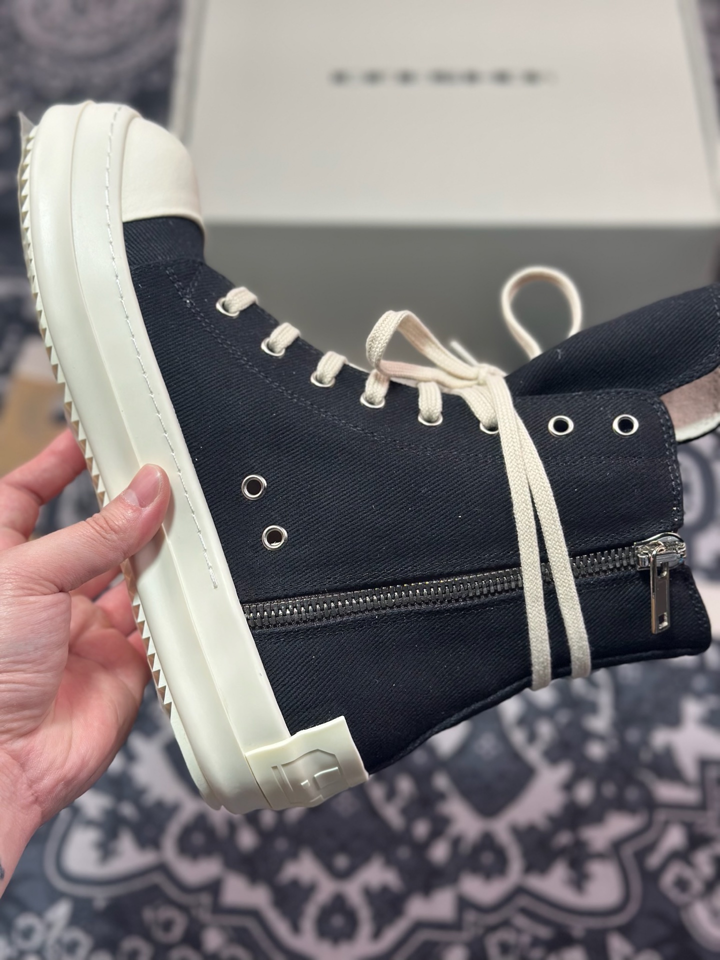 D5500    优选 纯原版本 Rick Owens 瑞克 欧文斯 高帮休闲鞋