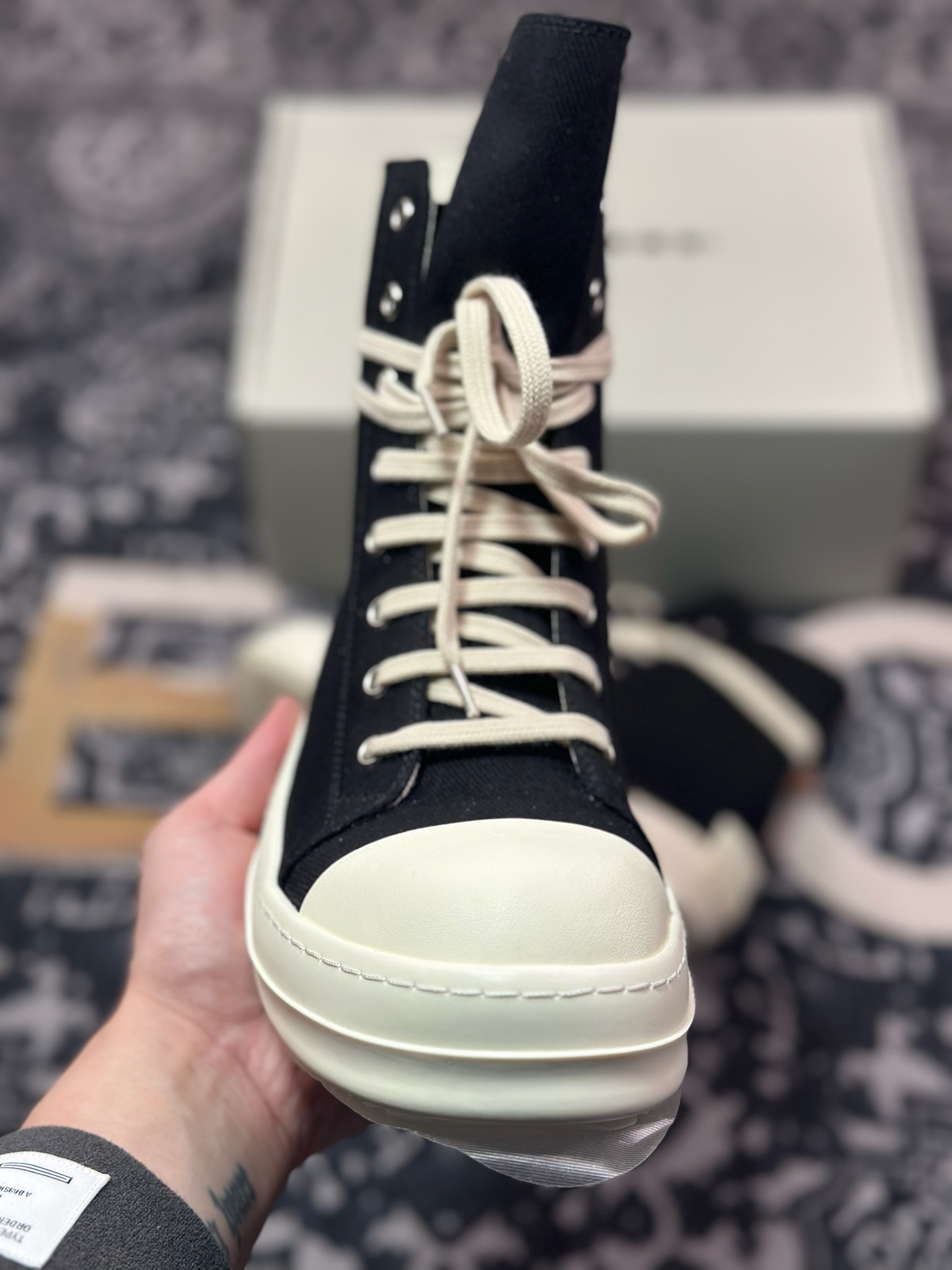 D5500    优选 纯原版本 Rick Owens 瑞克 欧文斯 高帮休闲鞋