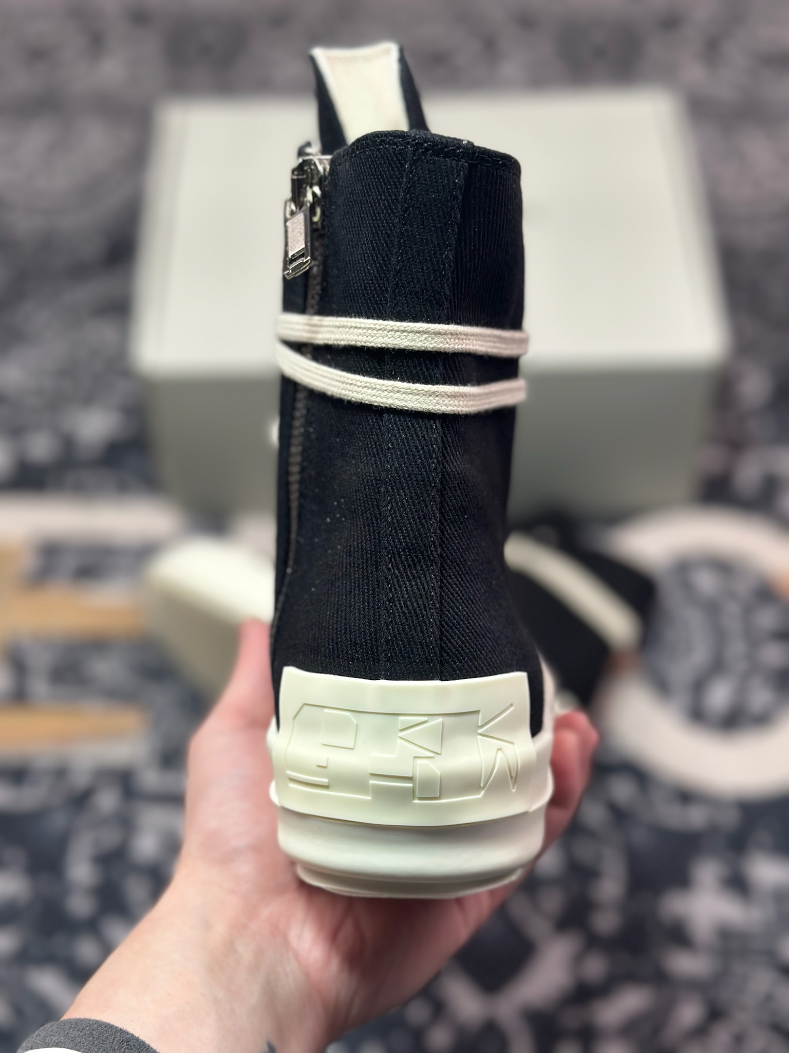 D5500    优选 纯原版本 Rick Owens 瑞克 欧文斯 高帮休闲鞋