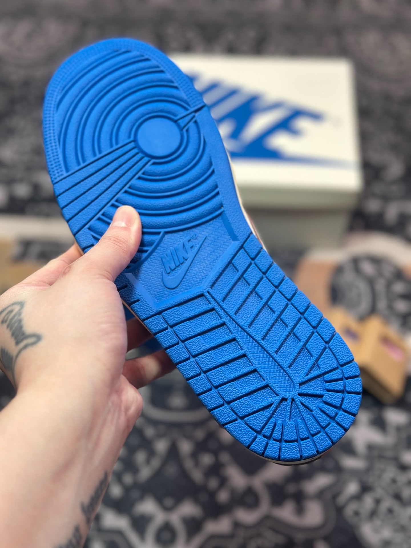C6420  优选 原装混卖版#36-48.5 #Fragment x Travis Scott x Air Jordan 1 Low 藤原浩三方联名2.0白蓝  DM7866-104