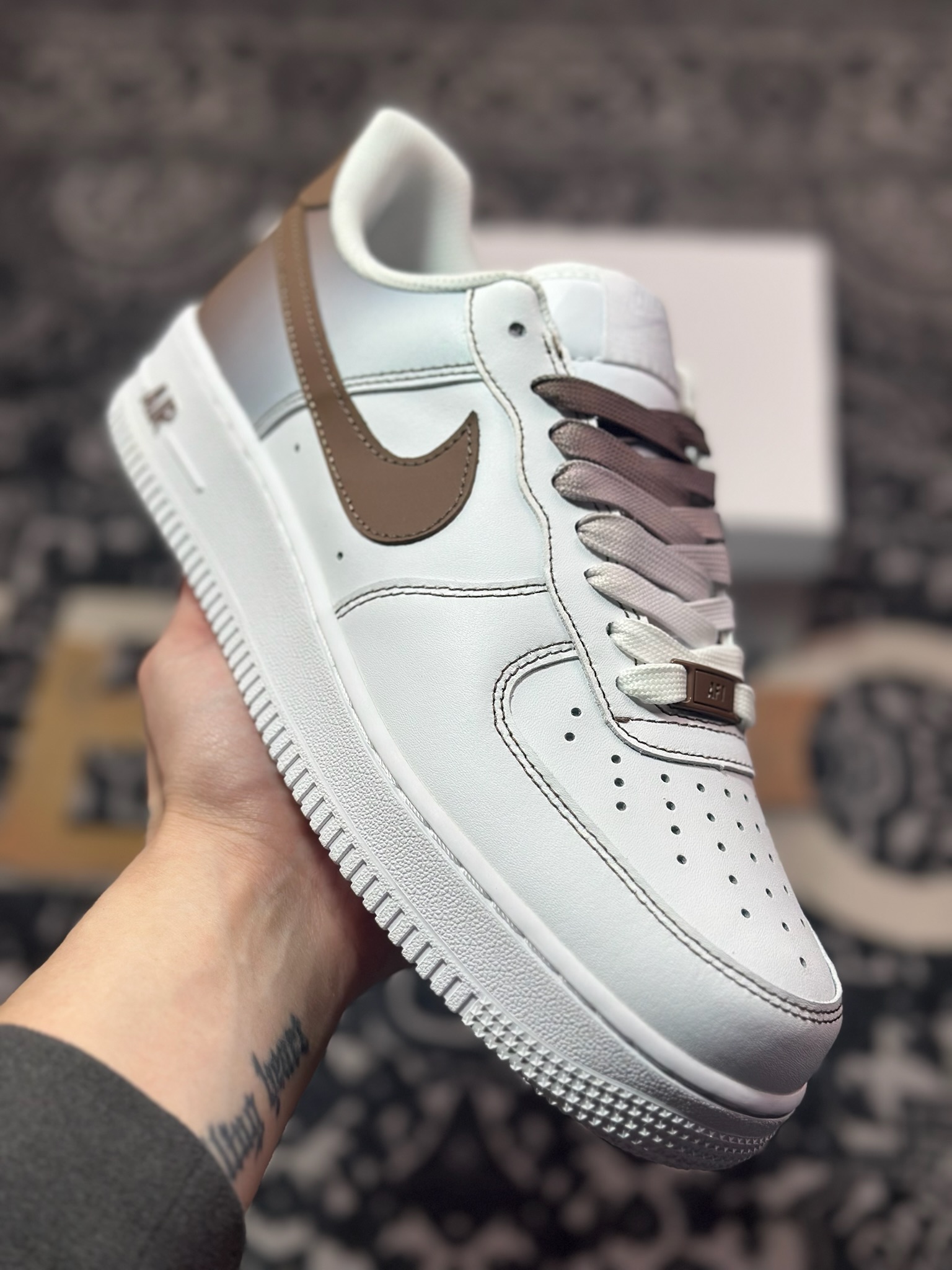 A8200  Nike Air Force 1 Low 白棕渐变  FN0366-103