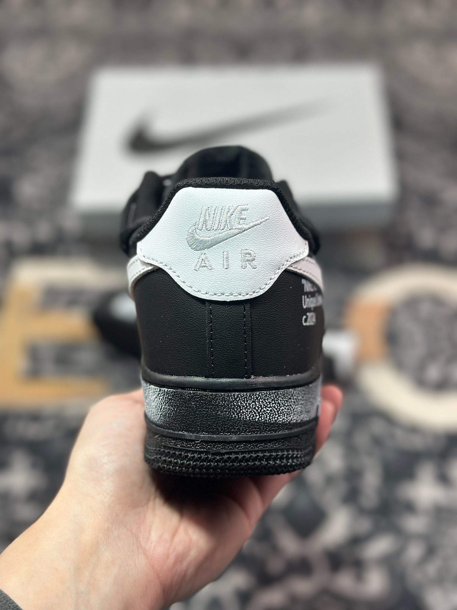 B4260  Nike Air Force 1 Low 07 黑白涂鸦绑带  ZH0316-059
