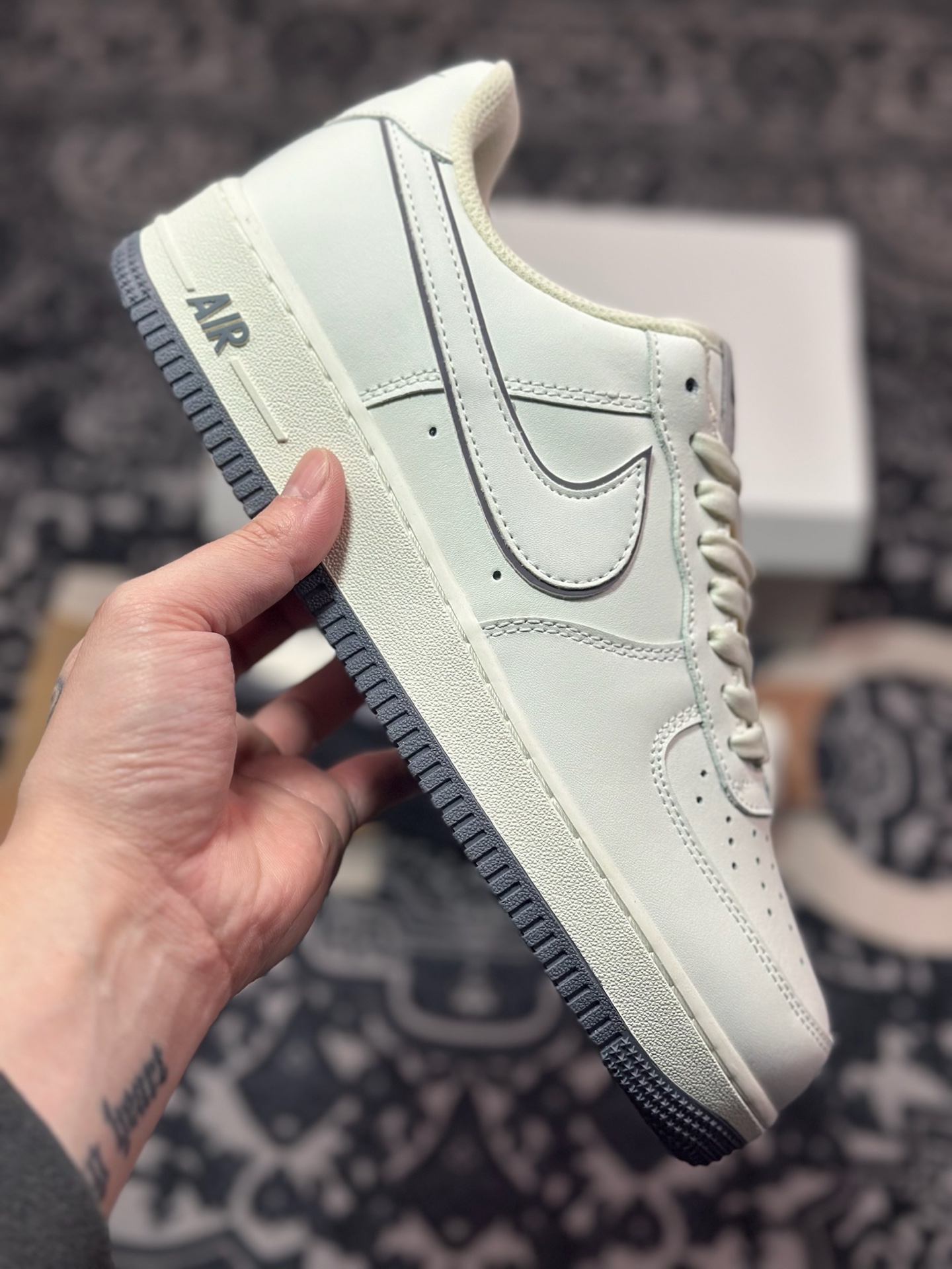 A7200  Nike Air Force 1 Low '07 白深灰低帮空军一号休闲板鞋   DZ2799-122
